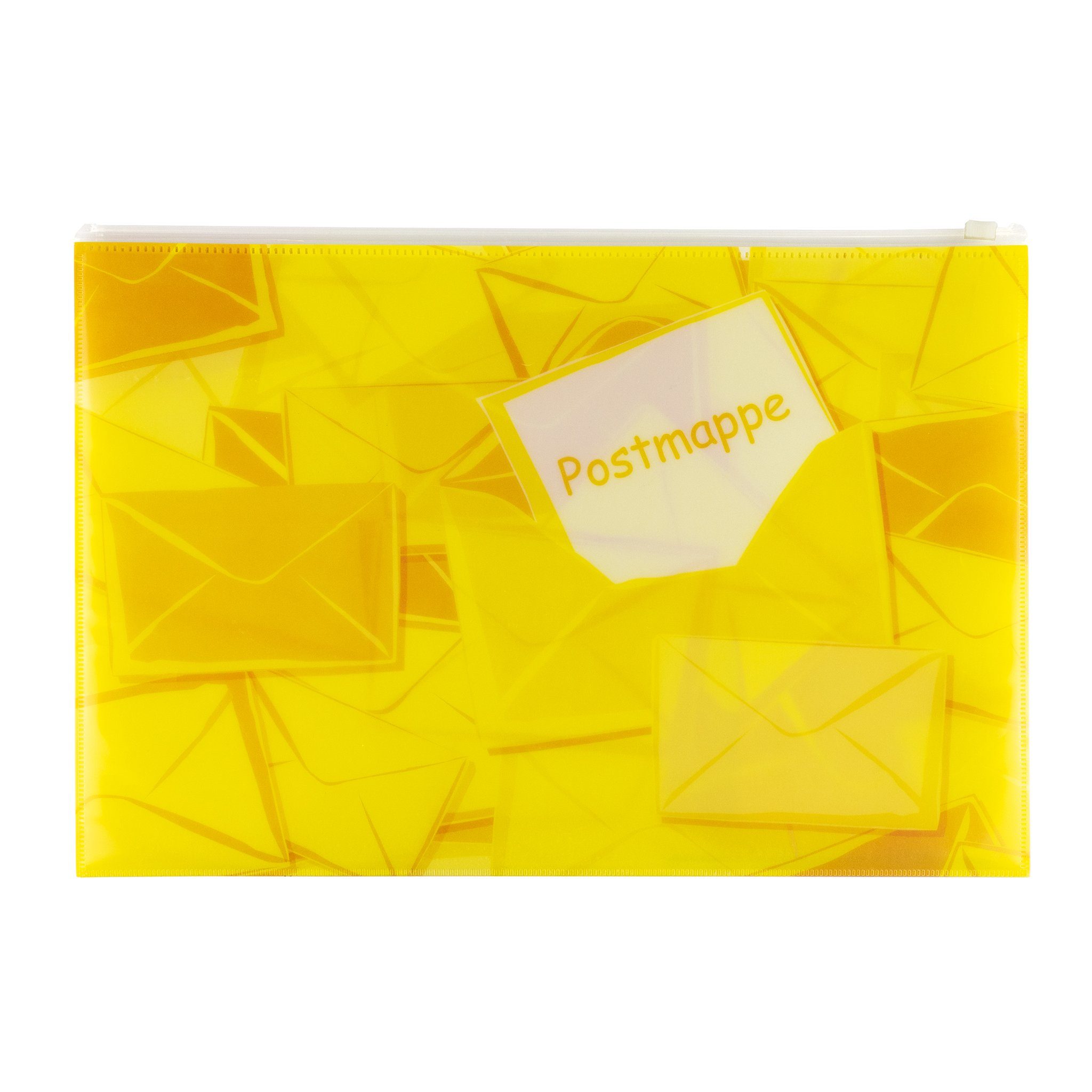 HERMA Organisationsmappe HERMA Postmappe mit Zipper, DIN A4, aus PP, gelb