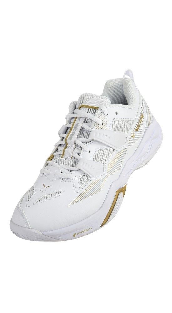 VICTOR Hallen-Indoorschuhe C60 AX weiss/gold Herren Badmintonschuh
