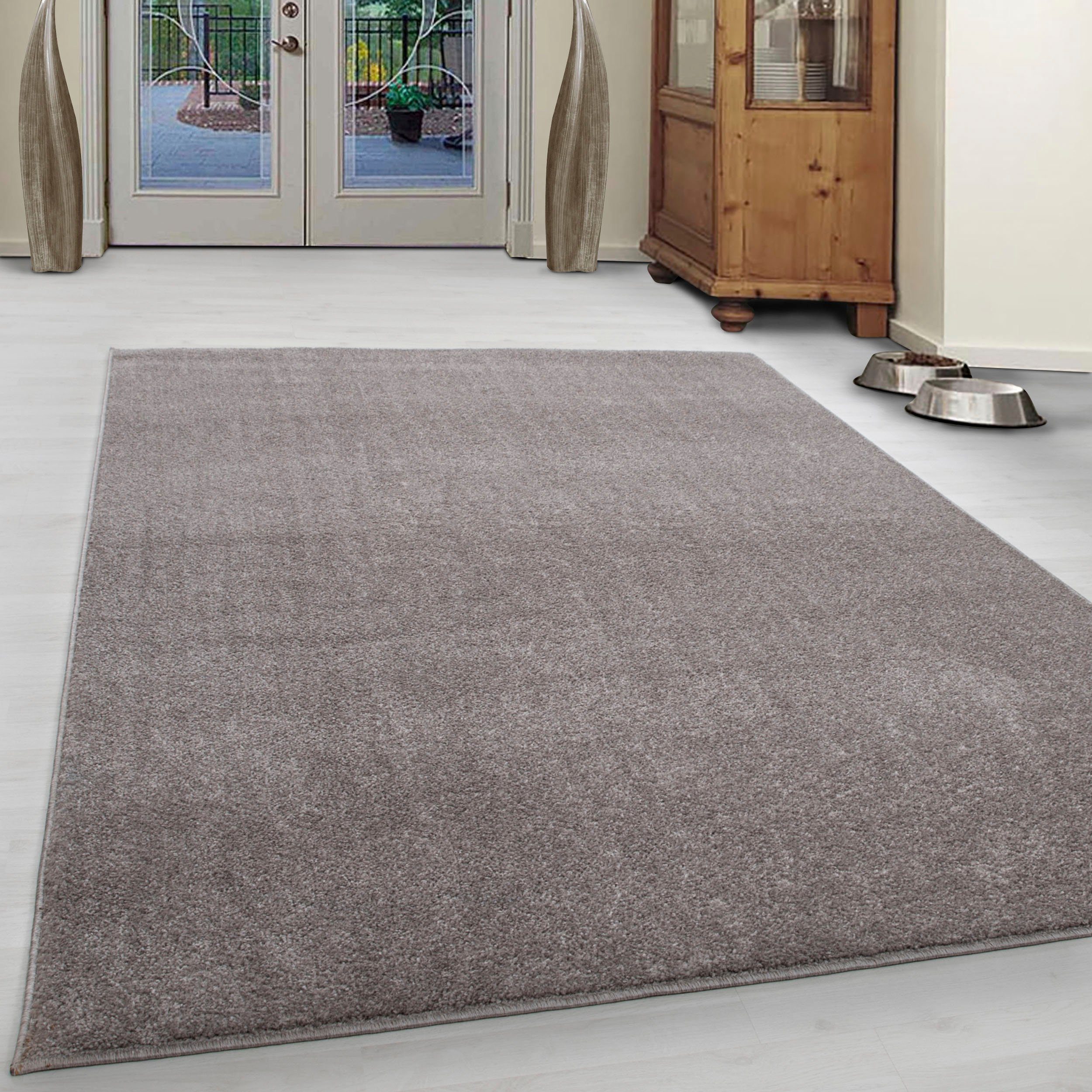 Ayyildiz Teppiche Teppich ATA, auch als Läufer und in rund, rechteckig, Höhe: 10 mm, Kurzflor, uni, große Farbauswahl, robust, Fußbodenheizungsgeeignet