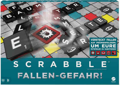 Mattel games Spiel, Familienspiel »Scrabble Fallen-Gefahr«