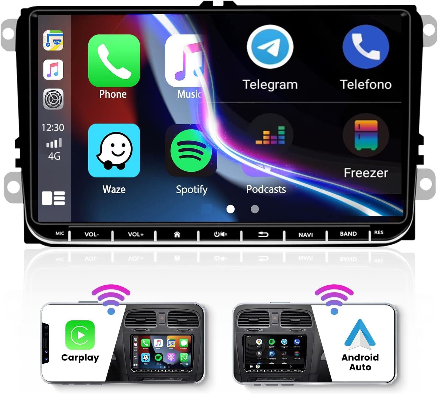 GABITECH 9 zoll Android 11 Autoradio GPS für VW Golf 5/6 V VI, Passat Autoradio | Autoradios