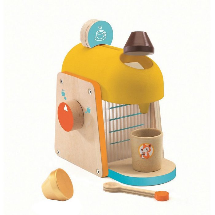 DJECO Spielgeschirr Rollenspiel Kinderküche - Espressomaschine