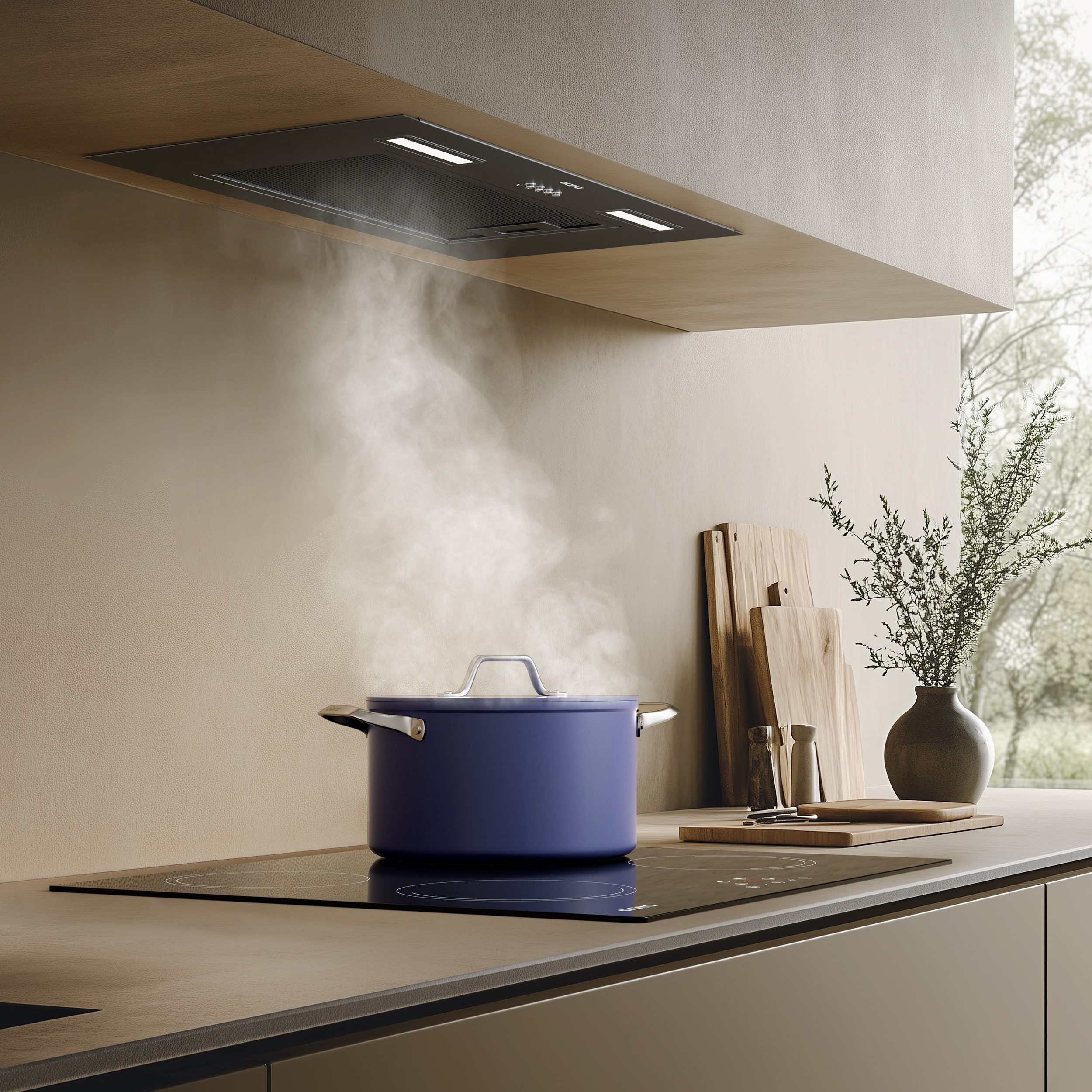 CIARRA Unterbauhaube 60 cm Einbau Dunstabzugshaube A+++ 650 m³/h Abluft & Umluft VMB6926A Fettfiltern & Aktivkohlefiltern leise Einbauhaube für Küchenschrank – Bild 2 von 5