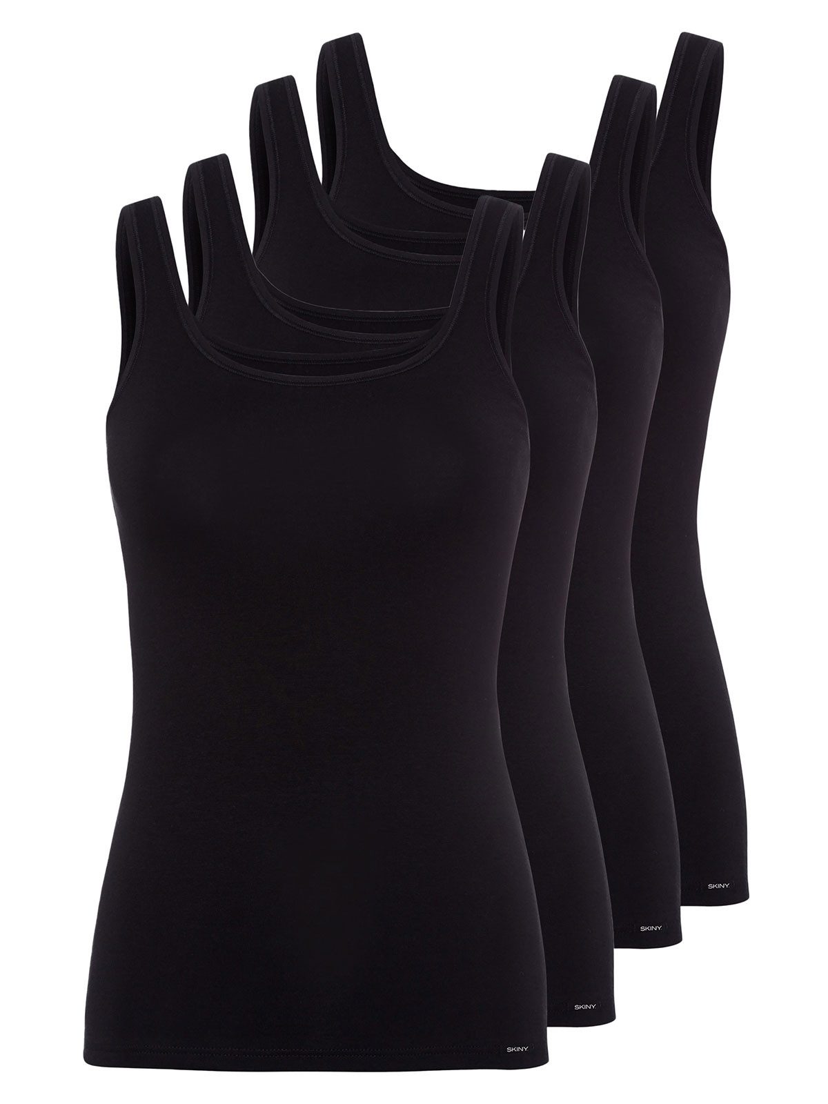 Skiny Achseltop 4er Pack Damen Tank Top Cotton Advantage (Packung, 4-St) -