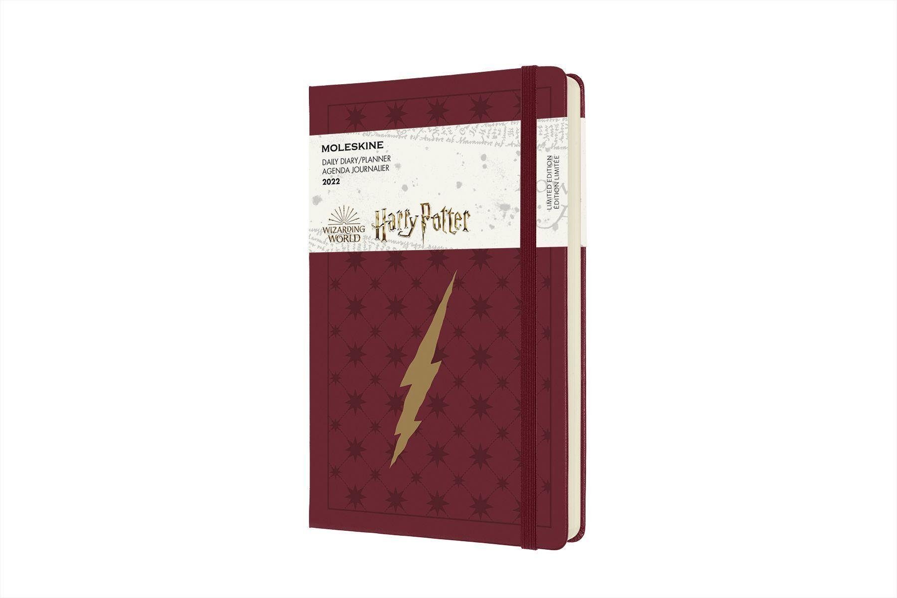MOLESKINE Terminkalender Moleskine 12 Monate Tageskalender 2022 - Harry  Potter, Large/A5, Bo...