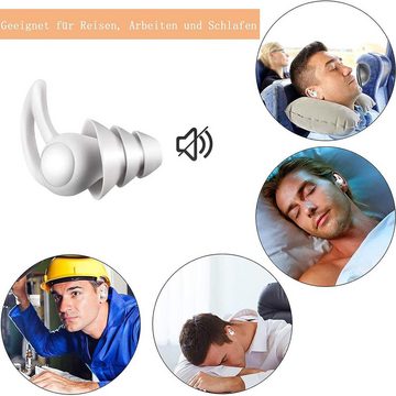 Houhence Gehörschutzstöpsel Ohrstöpsel Zum Schlafen,Weich 3D Shape Schlaf Ohrenstöpsel
