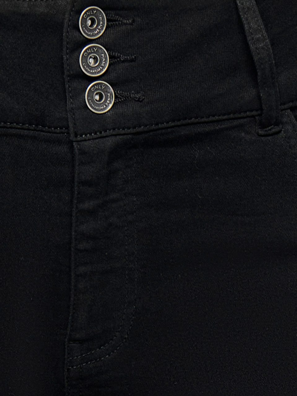 ONLY CARMAKOMA High-waist-Jeans CARANNA HW WIDE BLACK DNM NOOS Viskosemischung, High Waist