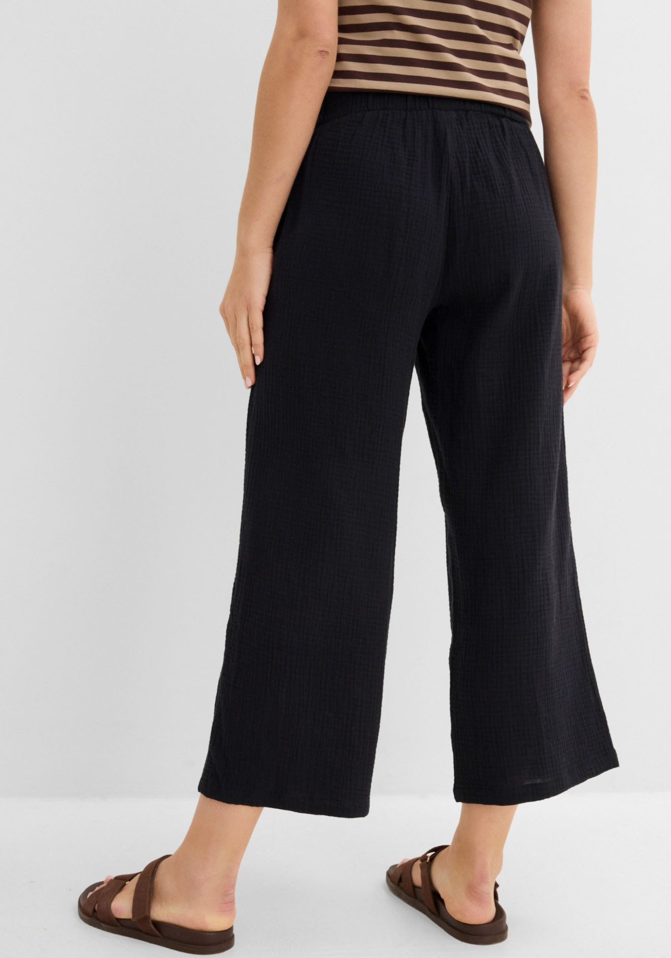 bonprix Culotte aus Baumwolle, aus Musselin-Material, lockere Passform