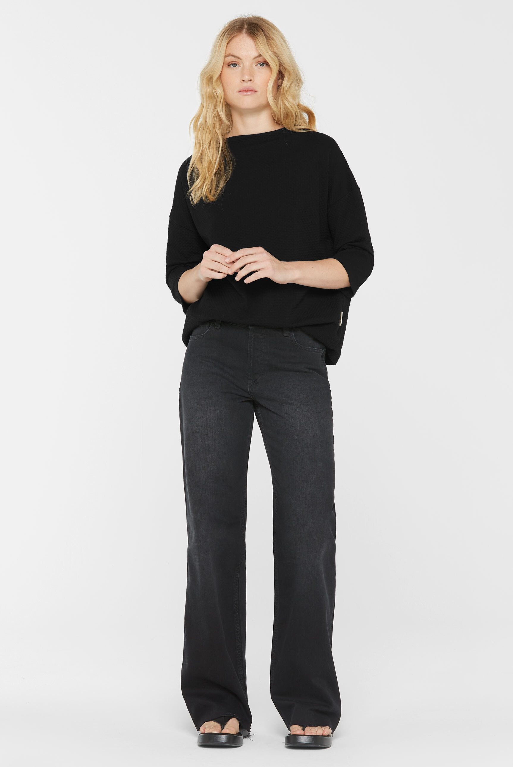 SENSES.THE LABEL Rundhalsshirt mit Baumwolle