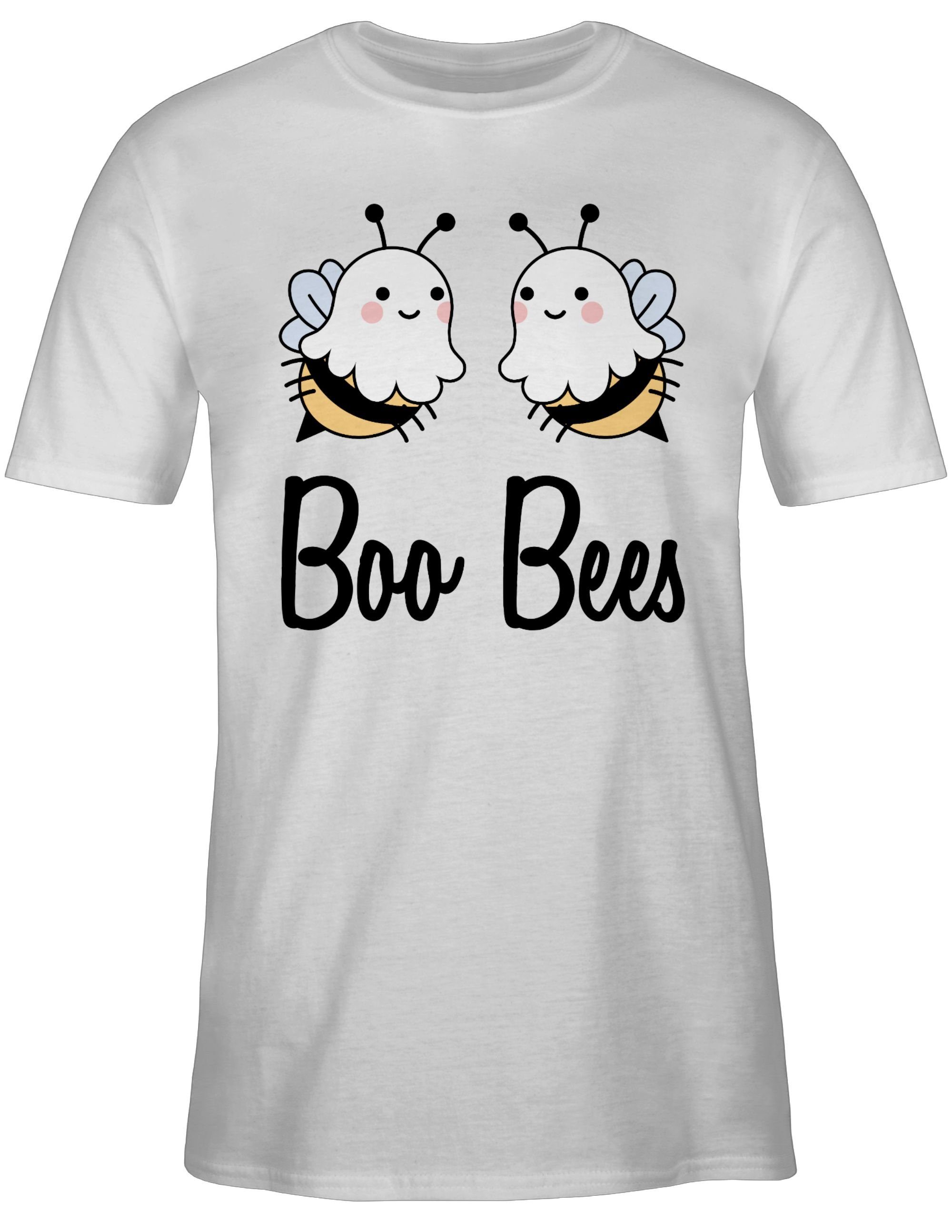 Shirtracer T-Shirt Boo Bees Boobees Bienen Boobs Halloween Kostüme Herren 3 Weiß