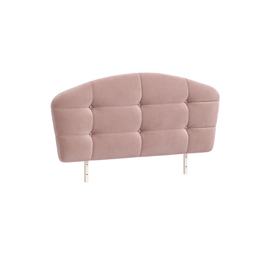 Möbel-Zeit Bett Elegance Polsterbett – 100x200 / 120x200 cm – Altrosa & Roségold