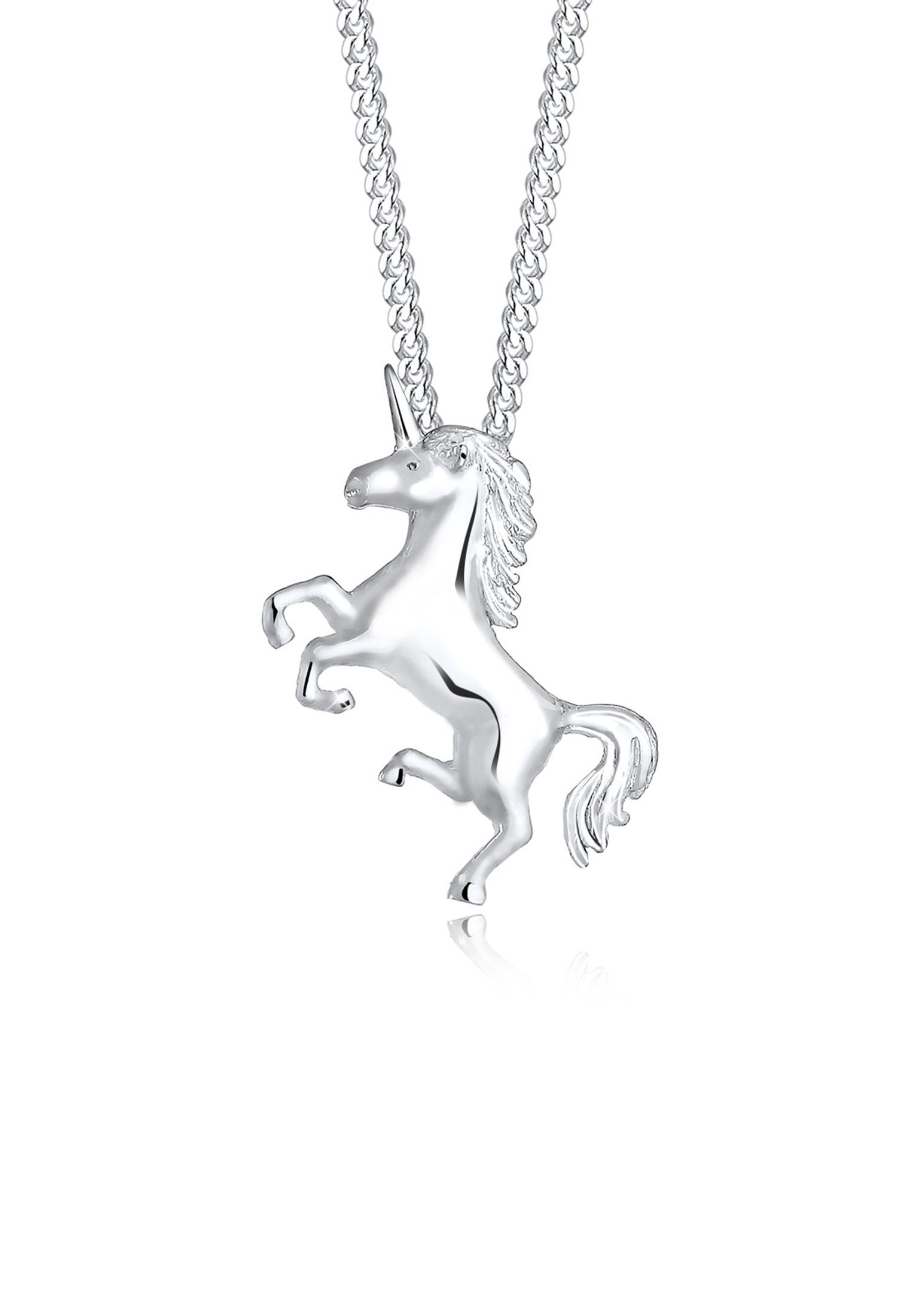 Elli Kette mit Anhänger Einhorn Unicorn Magic 925 Silber, Einhorn