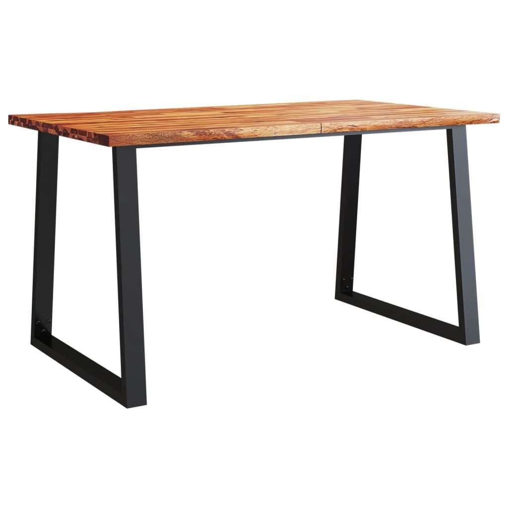 vidaXL Esstisch, Esszimmertisch Baumkante 140x80x75 cm Massivholz Akazie