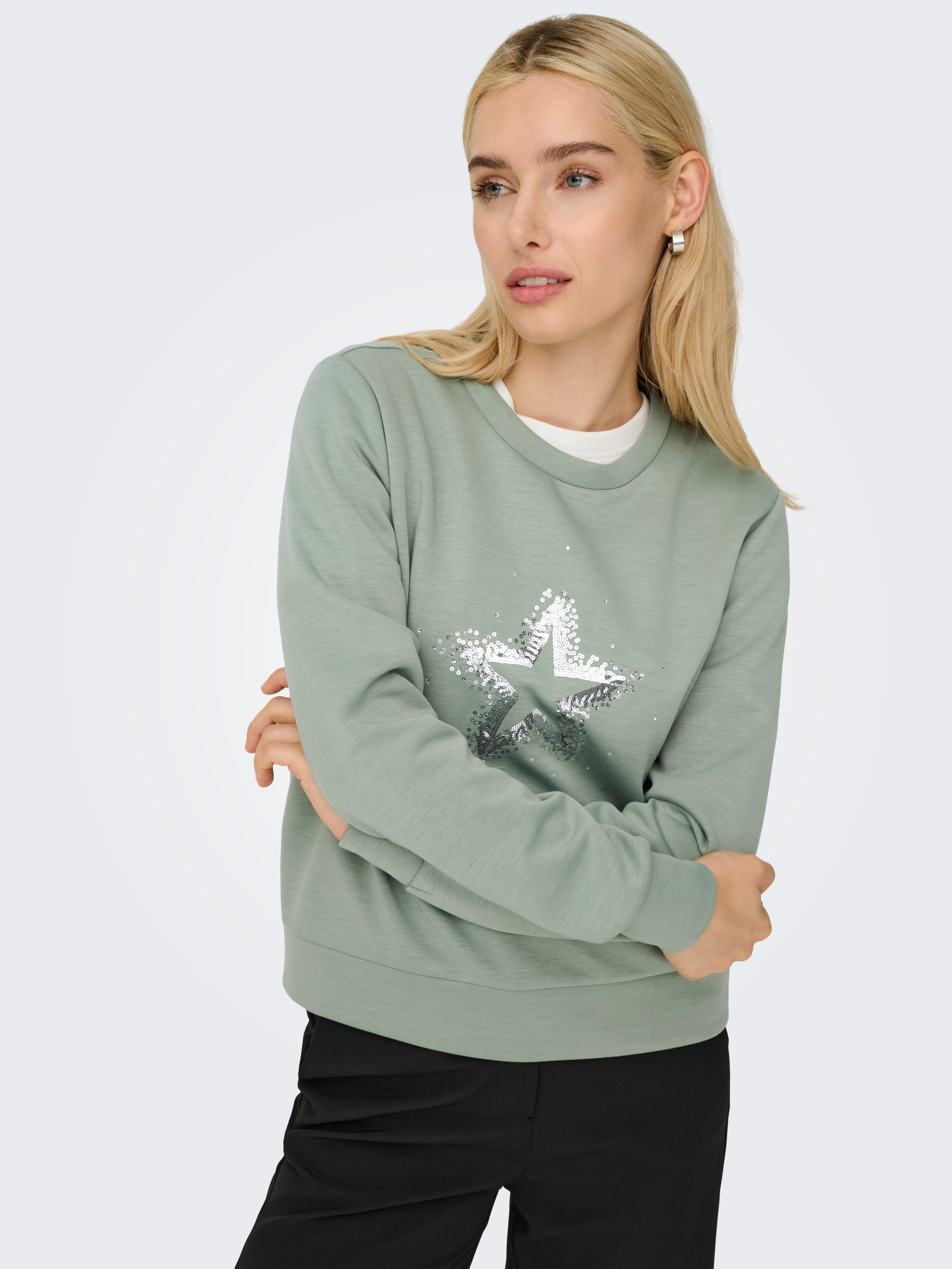 ONLY Sweatshirt ONLMARCY L/S O-NECK BOX UB CC SWT günstig online kaufen