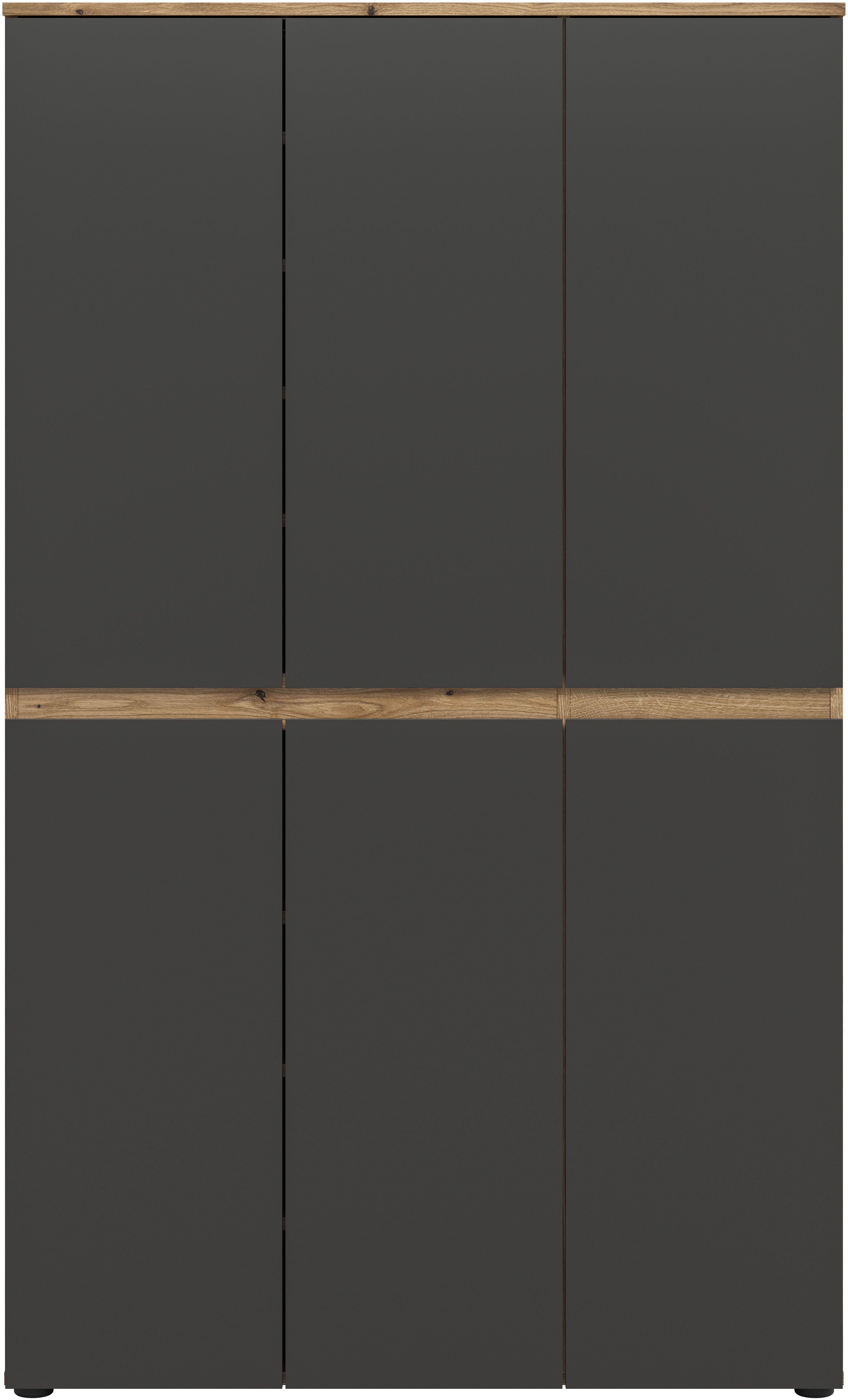 Home affaire Mehrzweckschrank CIPELA (1-St) BxH:105x175 cm, viel Stauraum, variable Einlegeböden, Kleiderstange
