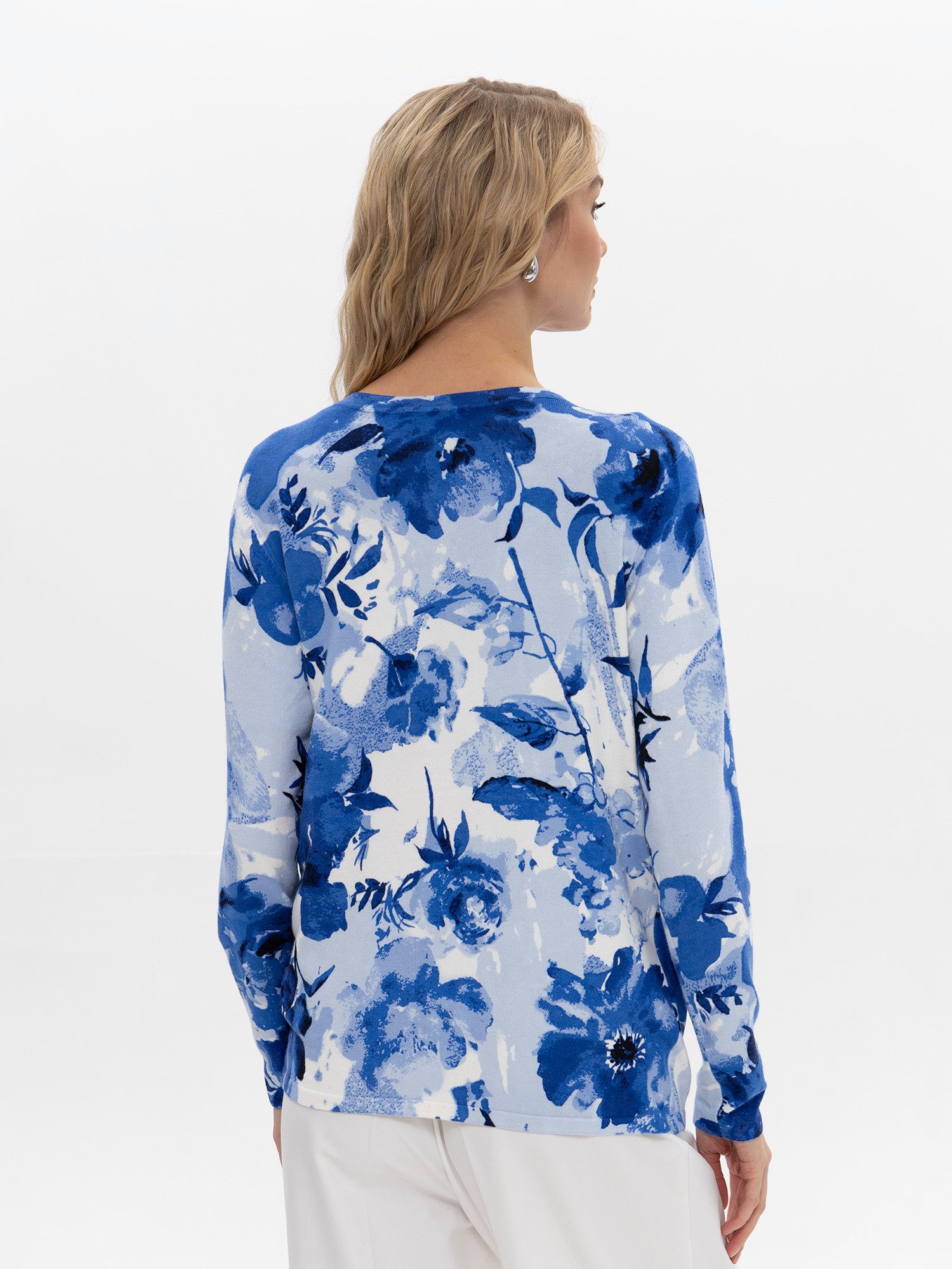 Passioni Cardigan Twinset mit Allover-Blumenprint