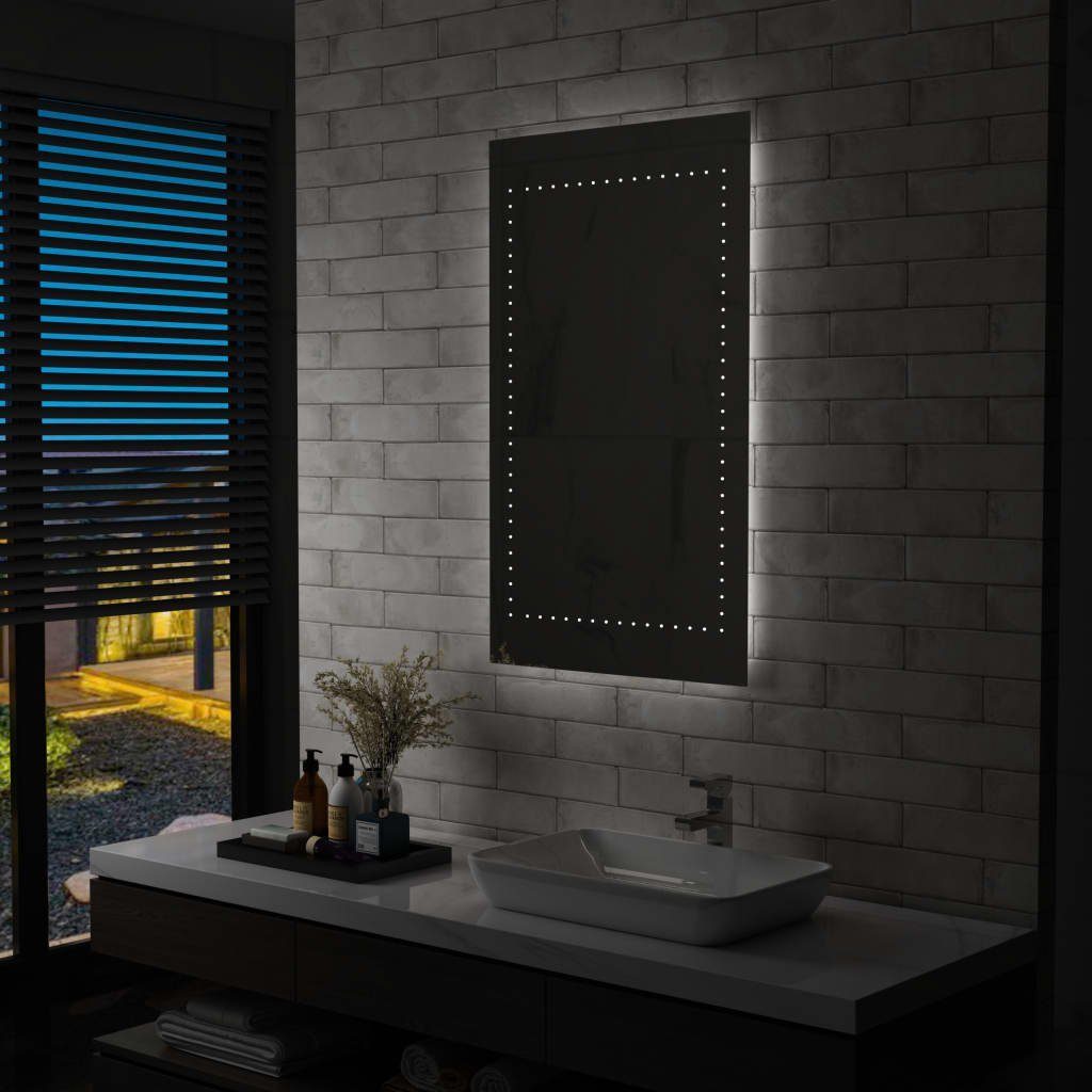 furnicato Wandspiegel Badezimmer-mit LEDs 60x100 cm