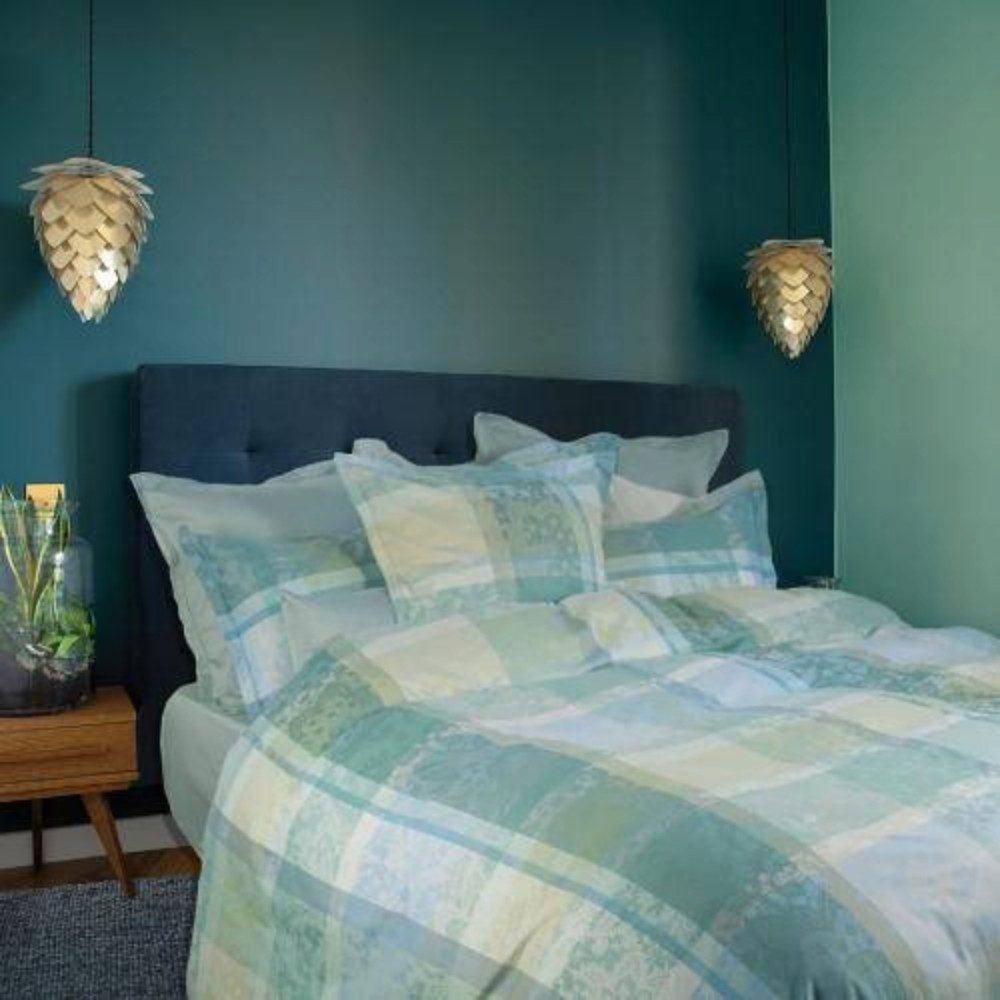 Garnier Thiebaut Bettwäsche MILLE DENTELLES Turquoise von Garnier Thiebaut, Damast Satin, 1 teilig