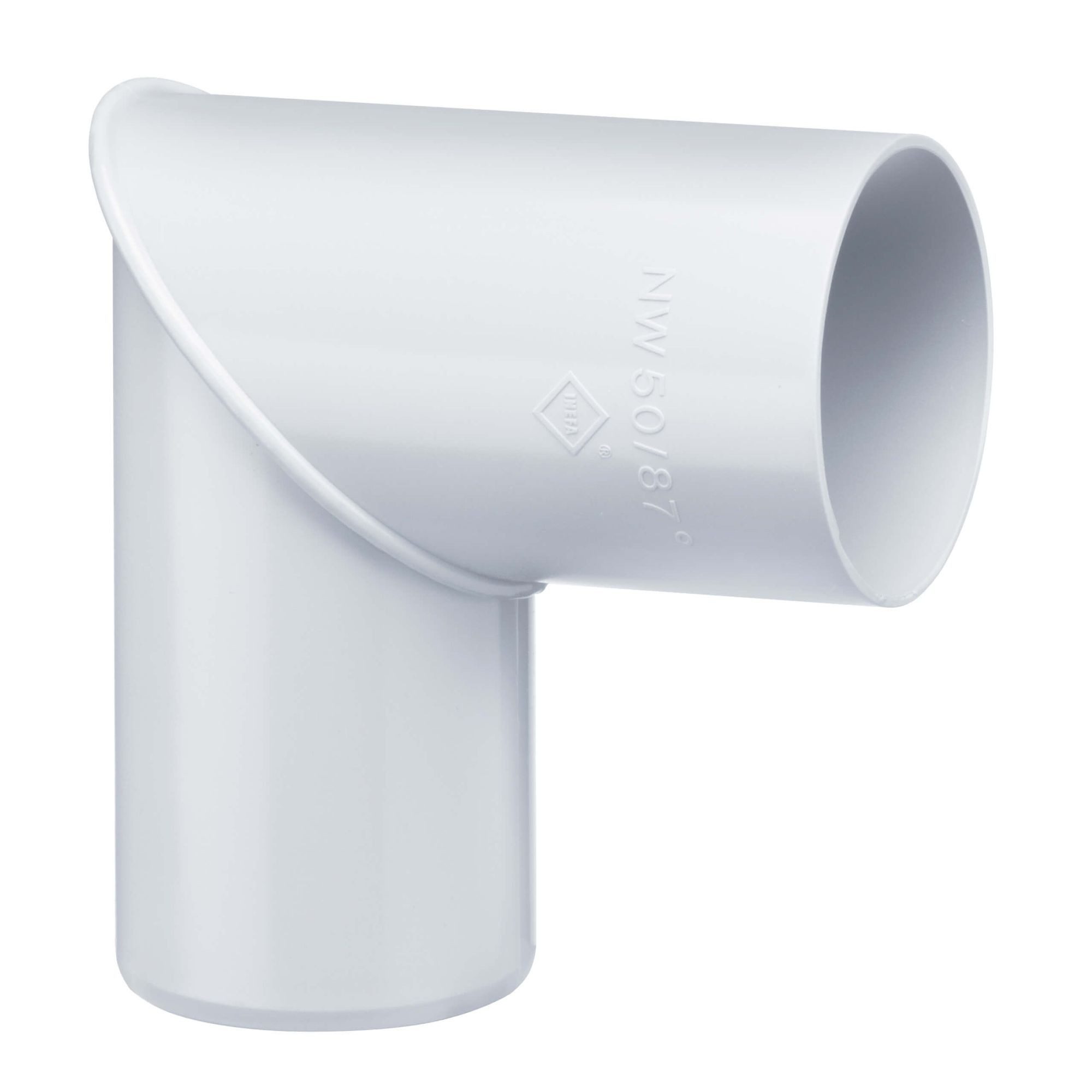 INEFA Regenfallrohr, (DN 50. 1 Stück), Fallrohrbogen, Winkel für Regenfallrohr, Zubehör Dachrinne, Bogenstück