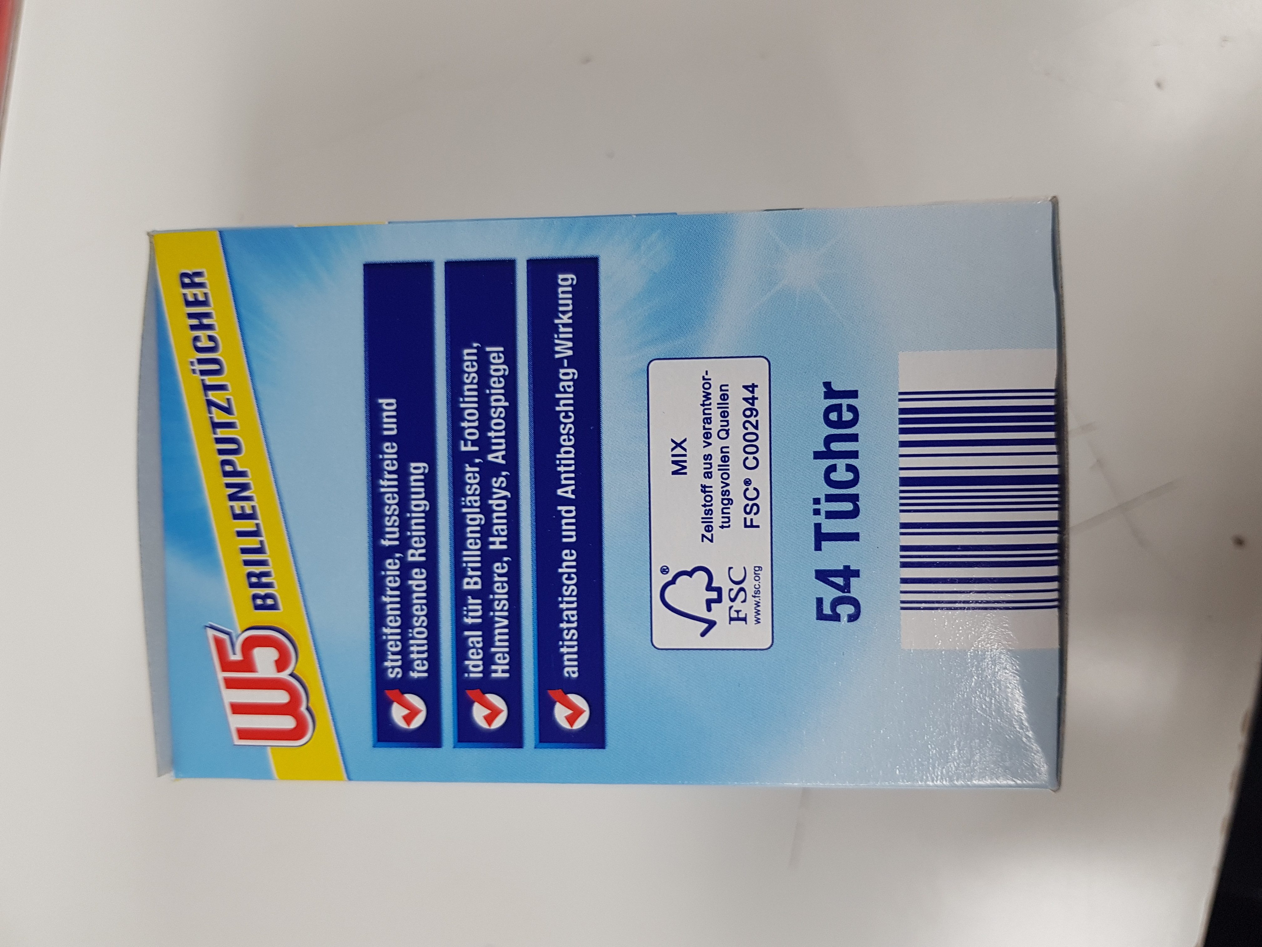 W5 100x W5 Brillenputztücher Reinigungstuch (100-tlg)