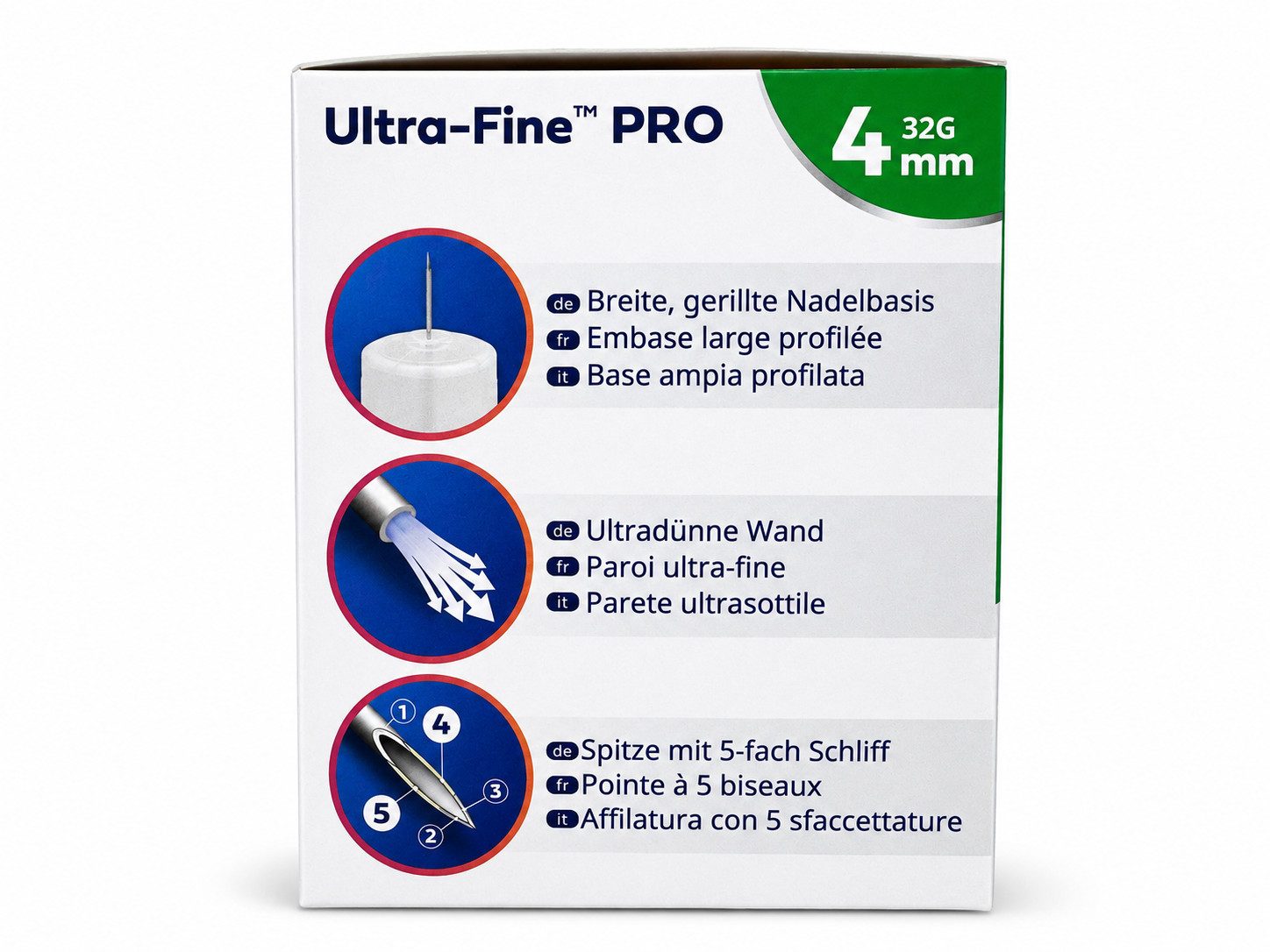 Einwegspritze ULTRA-FINE PRO Pen-Nadeln 4 mm