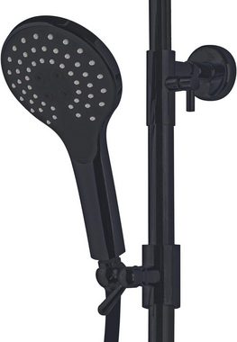 Duschmeister Duschsystem Slim Neo 5 Duschsäule mit Regendusche Duschstange, Höhe 112 cm, 3 Strahlart(en), mit Umsteller und Kopfbrause Duschpaneel Duschset HandduschefürArmatur