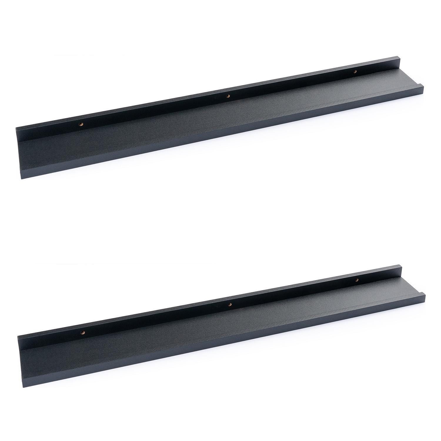 Home4You Deko-Wandregal Bilderleisten 2er Set, Spar-Set