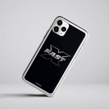 DeinDesign Handyhülle Fast & Furious Logo Offizielles Lizenzprodukt Fast X Logo Metal, Apple iPhone 11 Pro Silikon Hülle Bumper Case Handy Schutzhülle