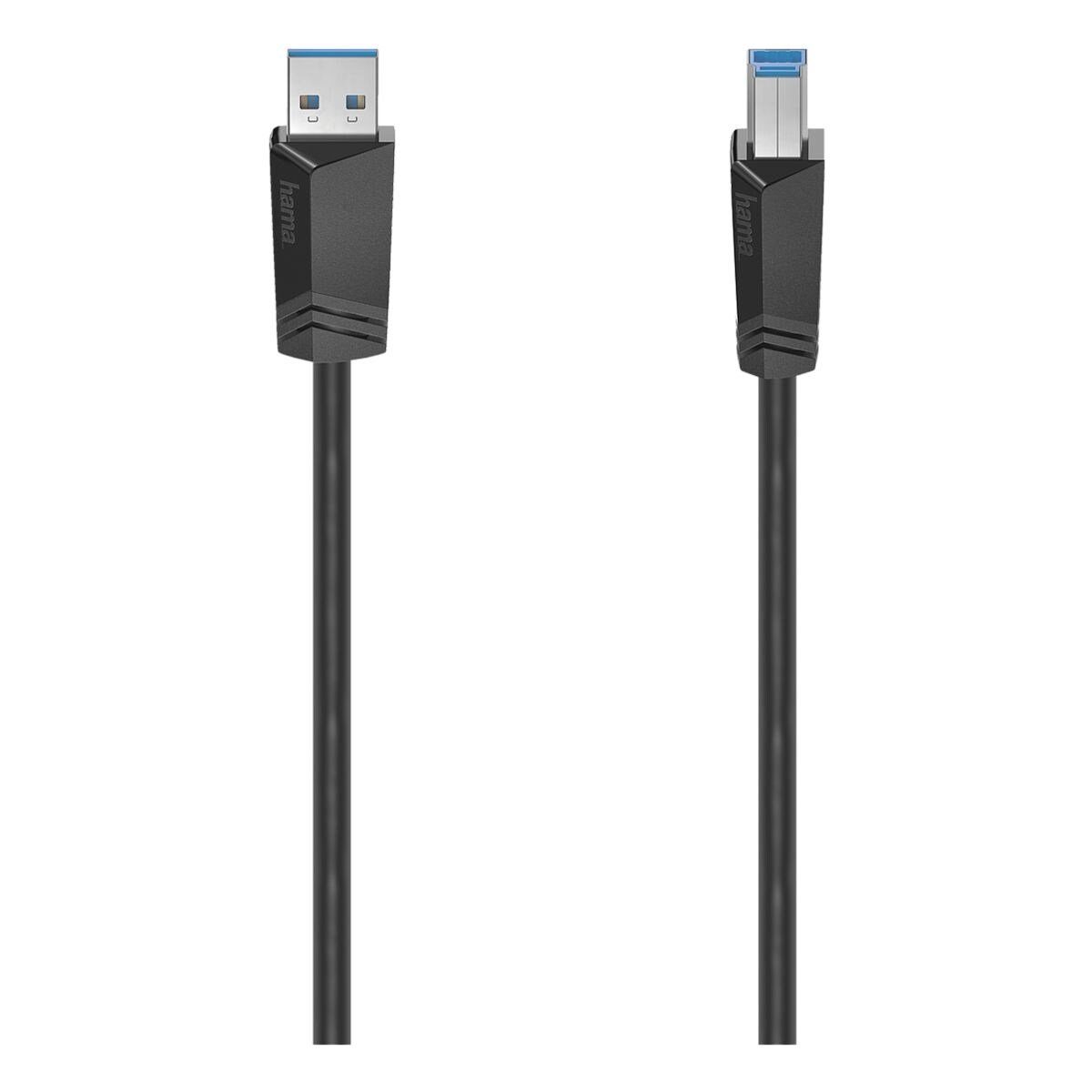 Hama USB-Kabel, USB Typ A / USB Typ B, Stecker / Stecker (150 cm), USB 3.0