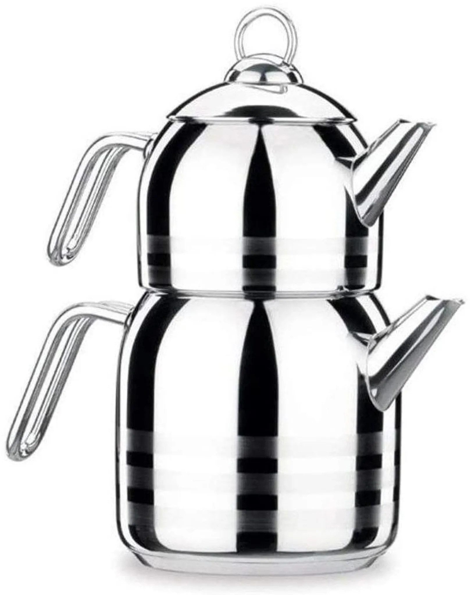 Özberk Teekanne Astra-A098, (Packung, 2-St., 2 teilig), Korkmaz A098 Astra Teekannen-Set