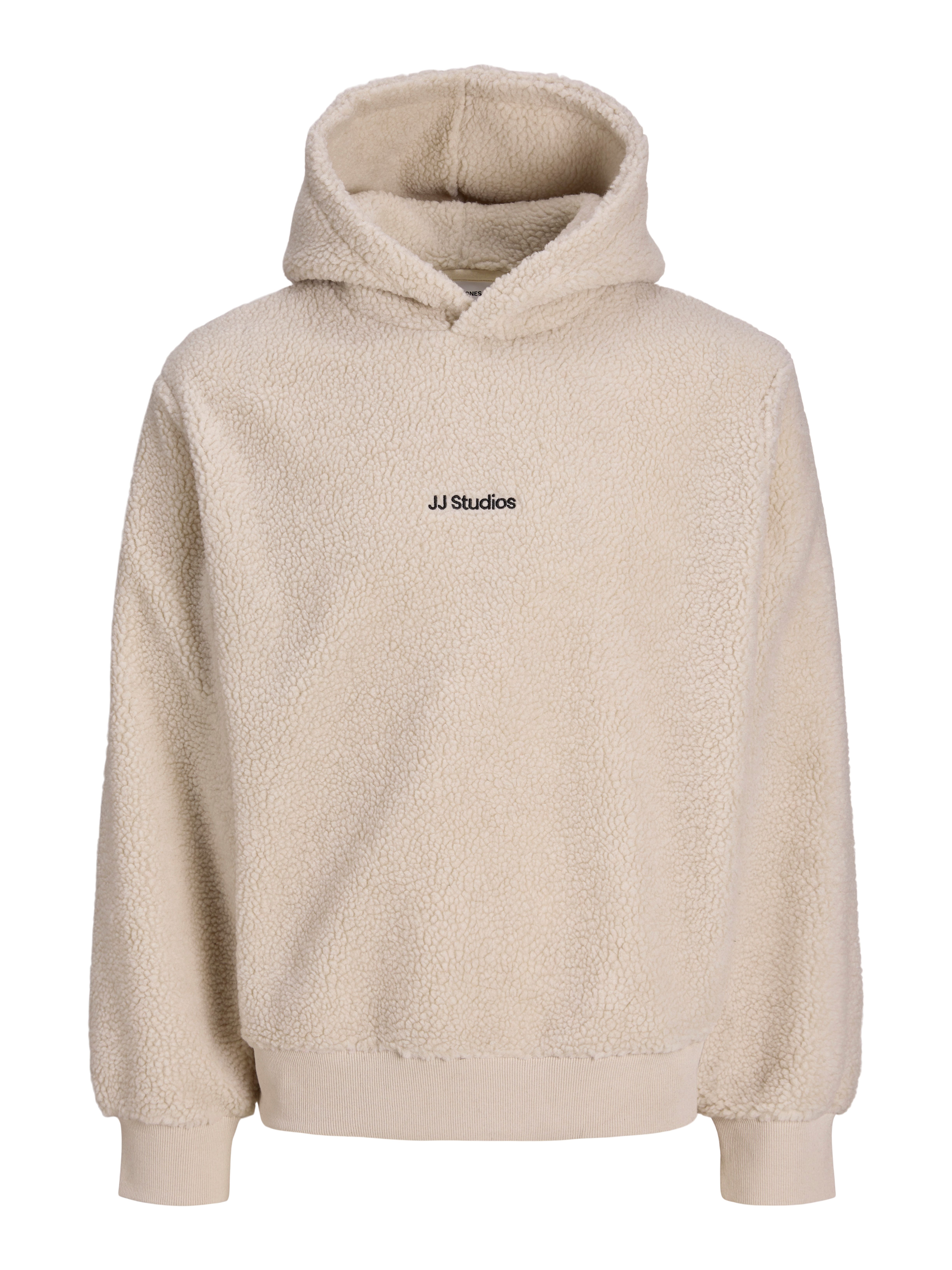 Jack & Jones Kapuzensweatshirt JJSOHO TEDDY SWEAT HOOD SN Kunstfaser, relaxed fit