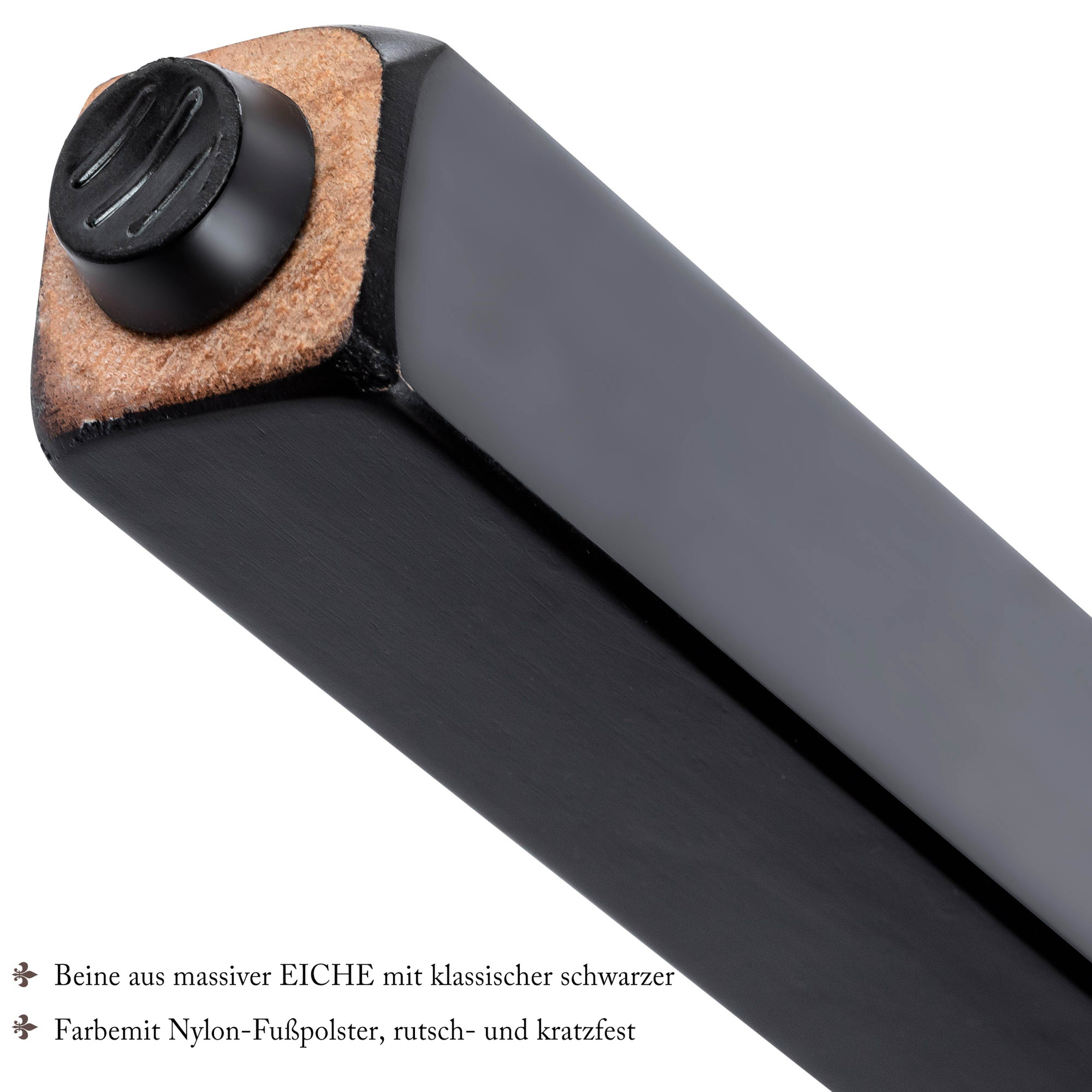 BlingBin Esszimmerstuhl Schlafzimmerstuhl 2er Set mit Eichenbeinen (2er Set, Grau, 2 St), Küchenstuhl Wohnzimmer Lounge Freizeitstuhl