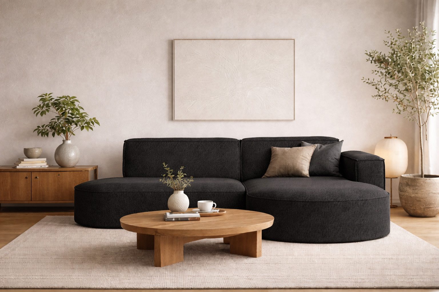 Ecksofa Designer MODENA STUDIO L stoff Verita