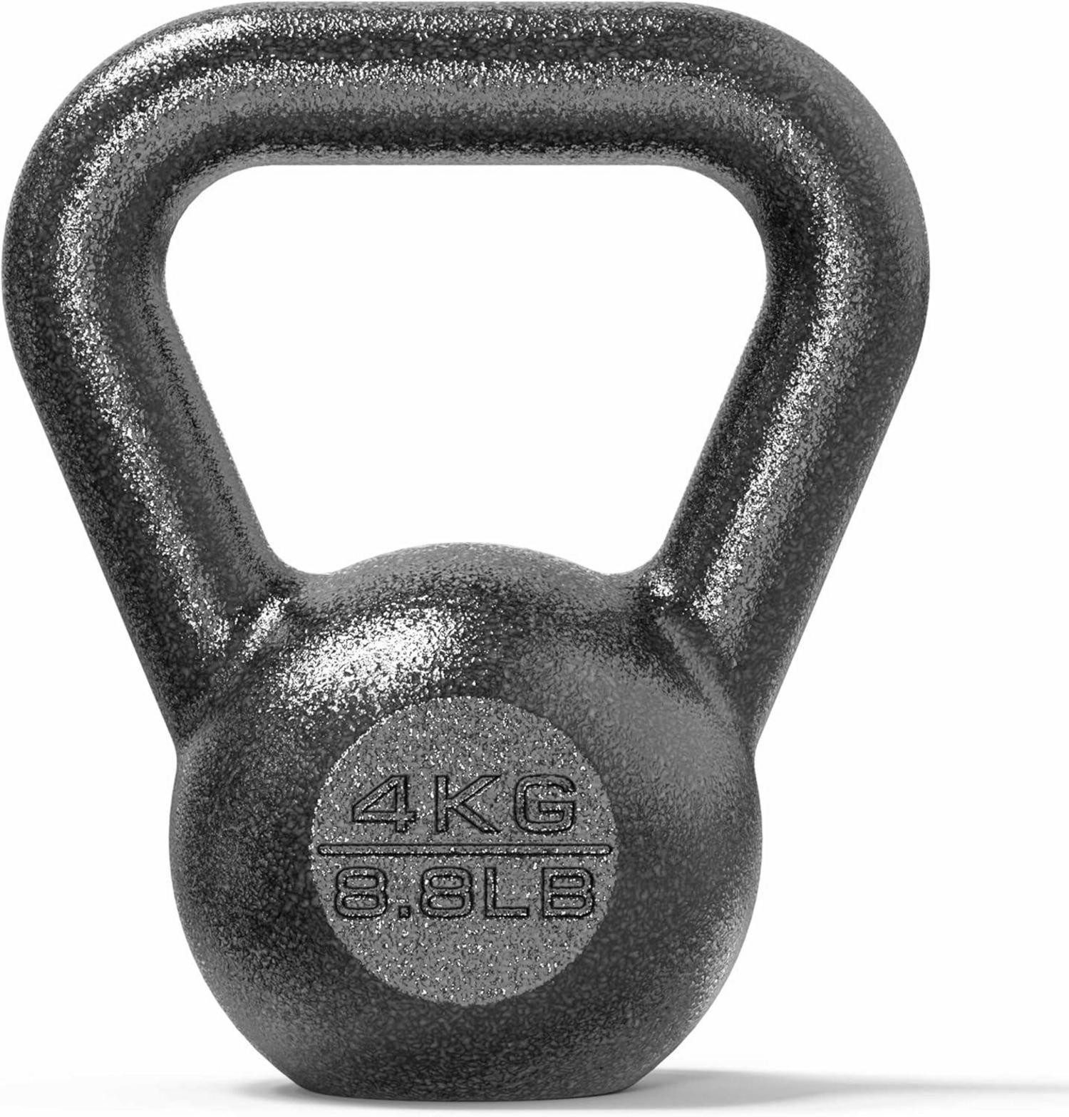Kettlebell Kettlebell Gusseisen 4kg 8kg 12kg 16kg 20kg 24kg Schwarz