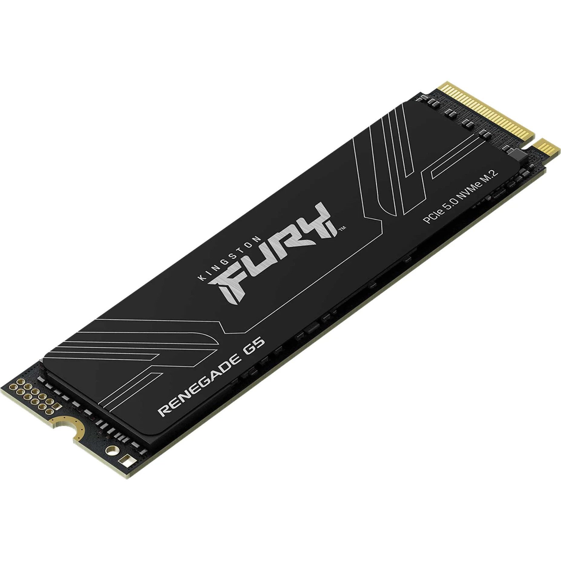 Kingston FURY RENEGADE G5 4TB SSD Gaming NVMe M.2 2280 Gen5 interne SSD (4 TB) M.2" 14800 MB/S Lesegeschwindigkeit, 14000 MB/S Schreibgeschwindigkeit, PCIe 5.0, DRAM Cache, 3D TLC NAND, DirectStorage
