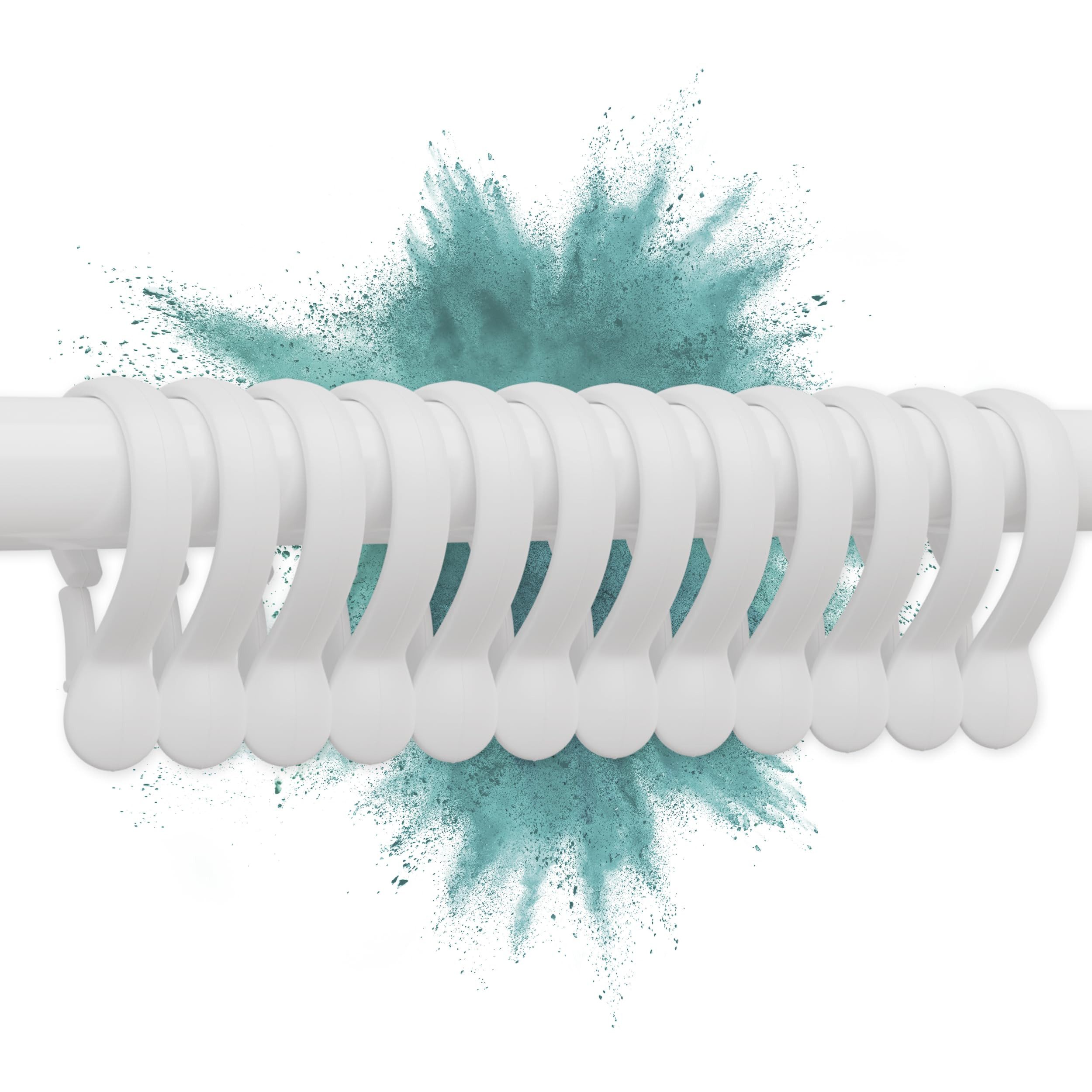 Erica Duschvorhangringe für Duschstange glänzend 12er Packung, (12) günstig online kaufen