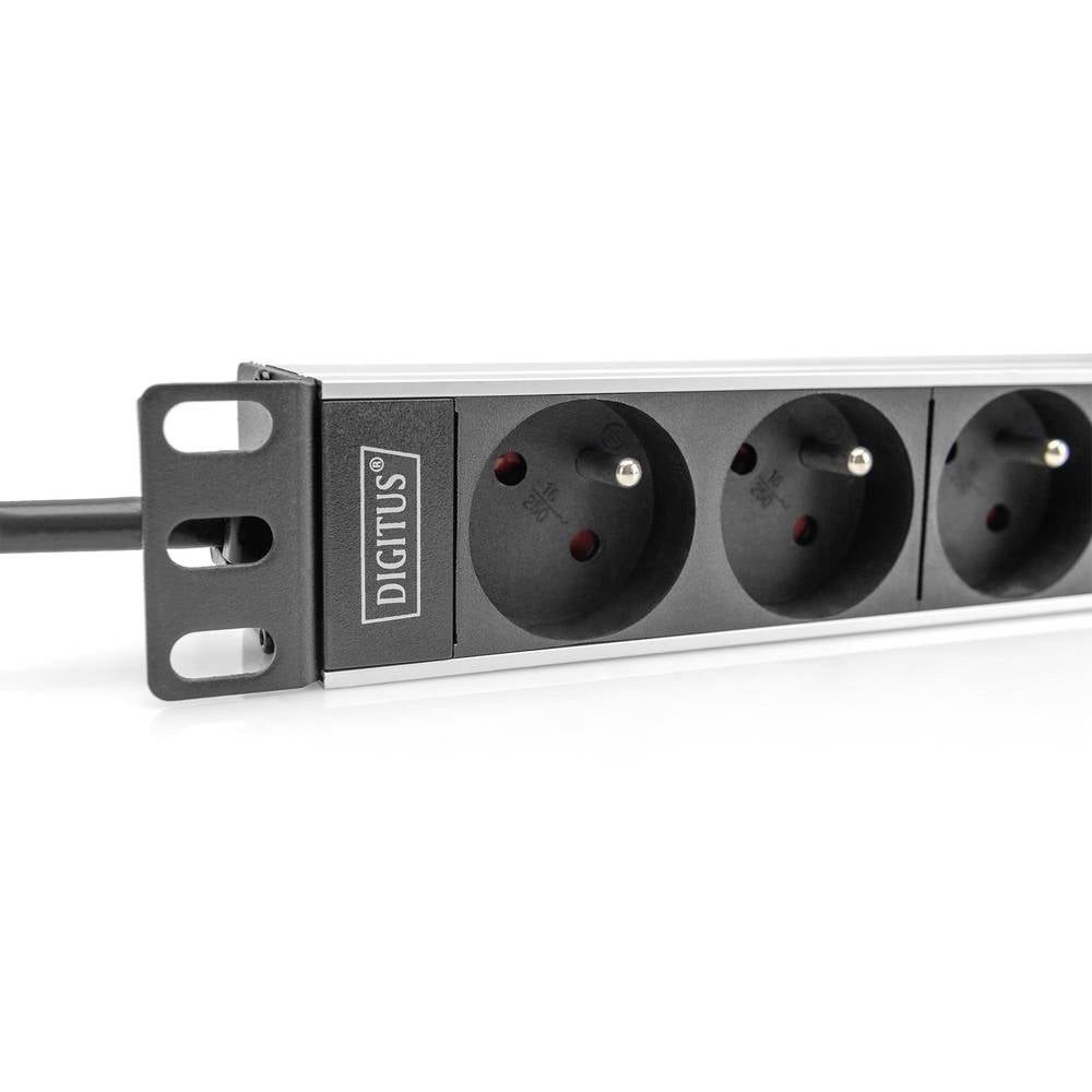 Digitus 1U-Aluminium-PDU, 254 mm (10) Rack-Montage, 4x CEE 7/5 DN-95418-FR Steckdosenleiste