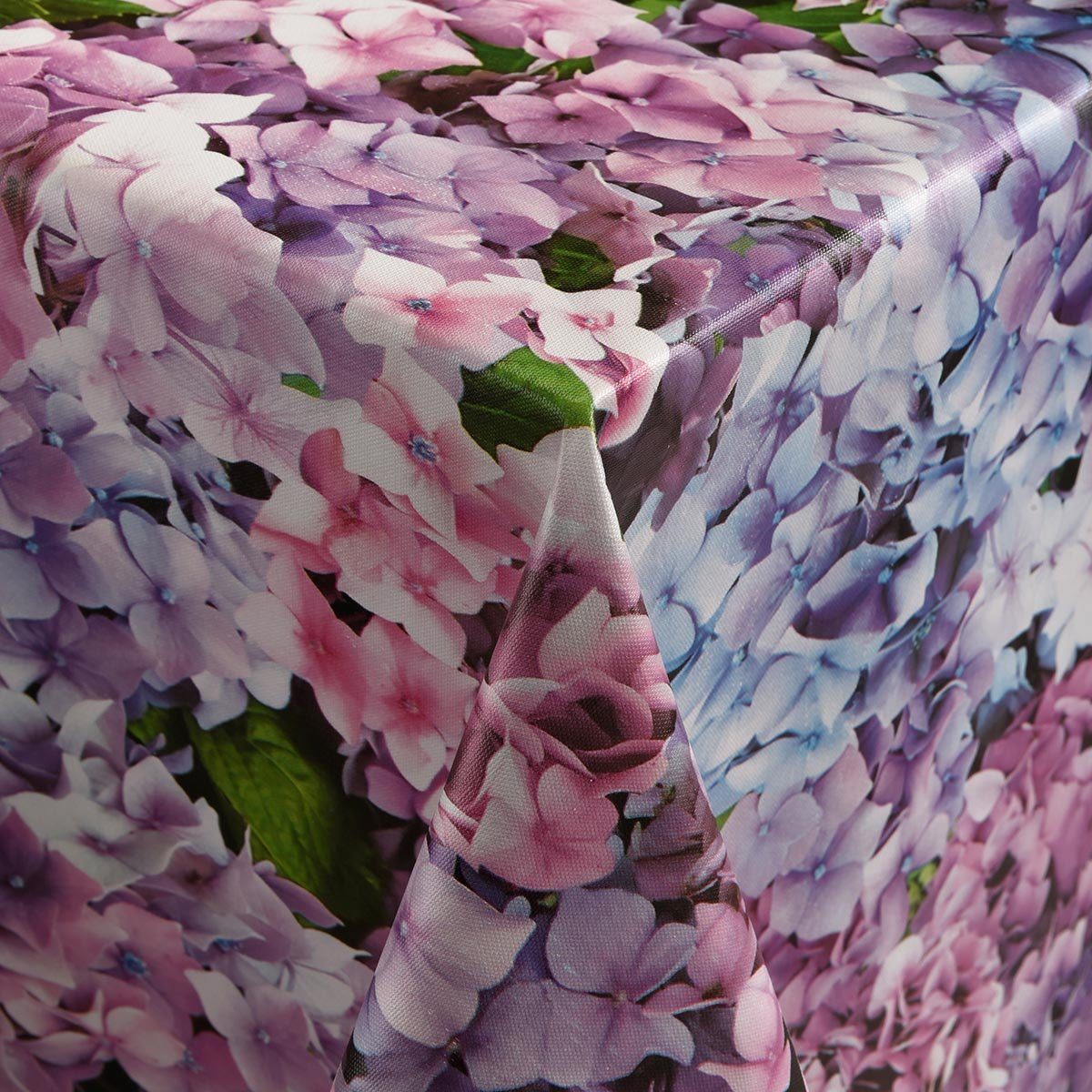 DéVa Tischdecke Wachstuchtischdecke "Hortensie" in 1,4m günstig online kaufen