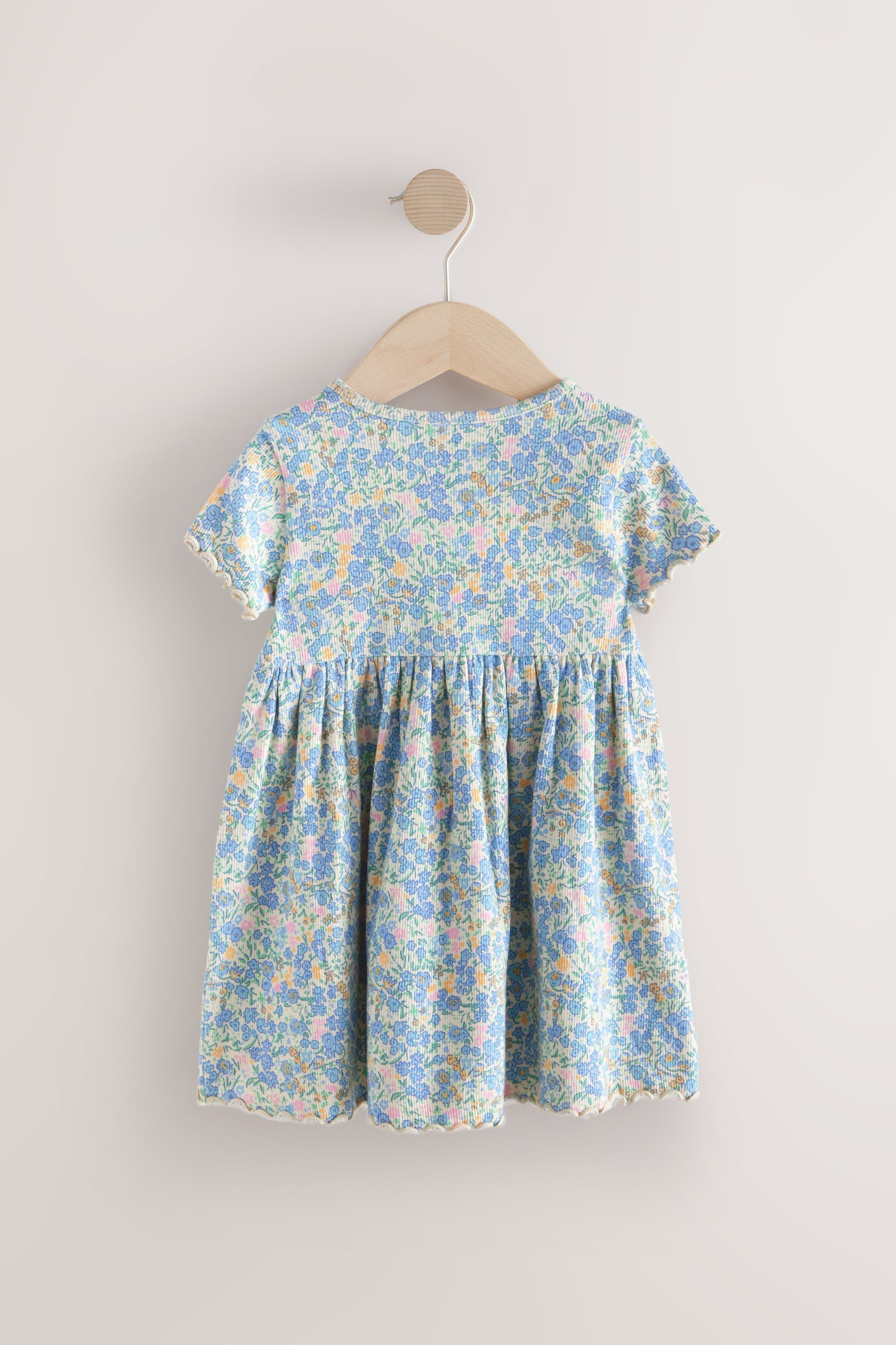 Next Jerseykleid Kurzärmeliges, geripptes Jersey-Kleid (1-tlg) günstig online kaufen