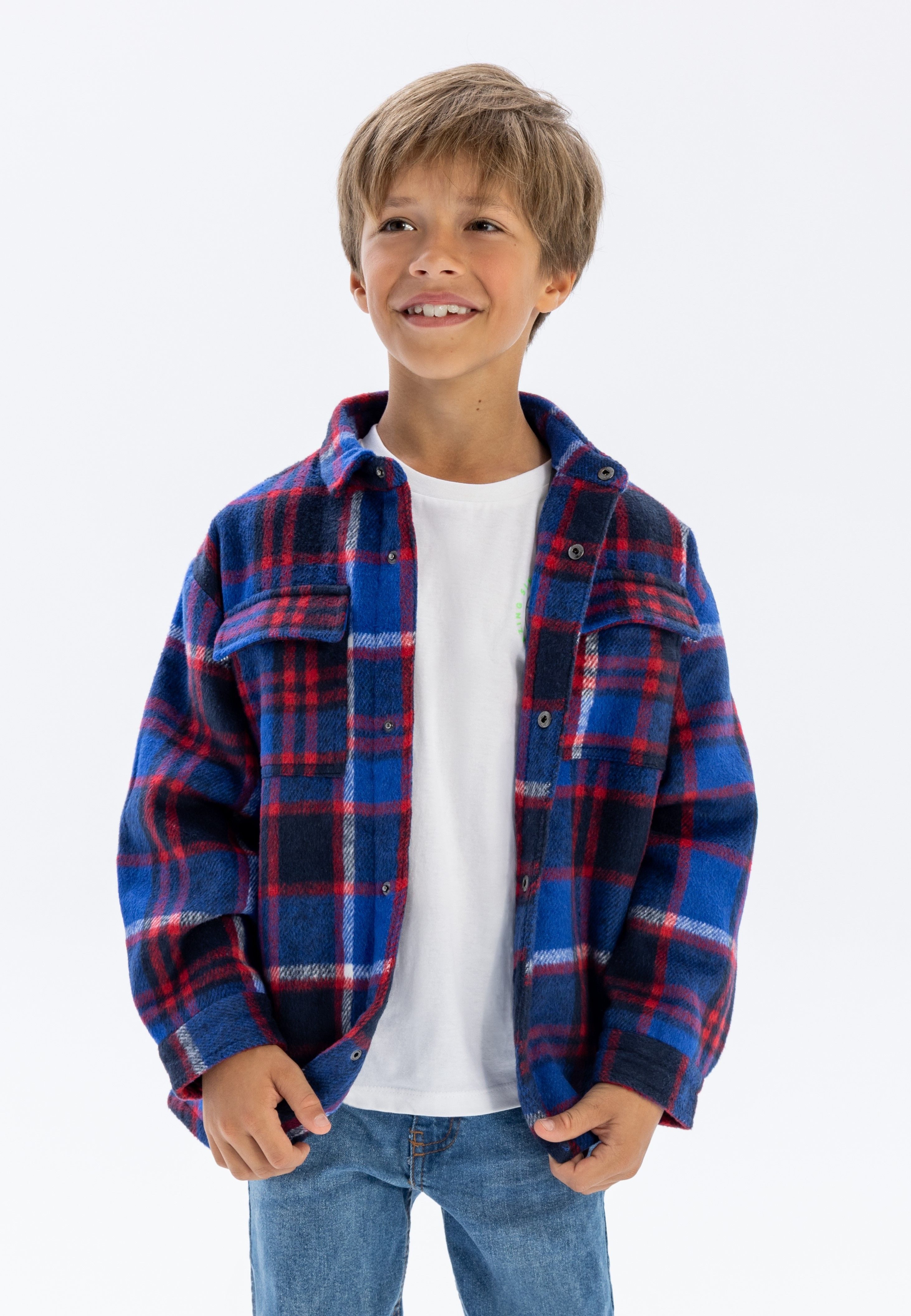 MINOTI Hemdjacke Gefütterte Hemdjacke (2y-14y)