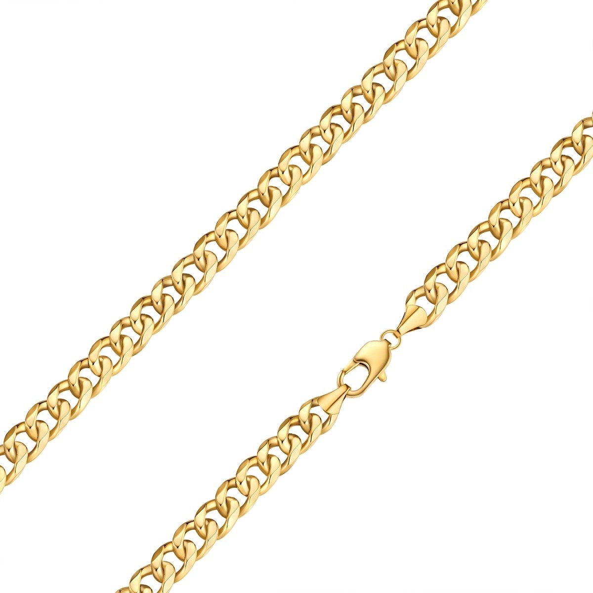 True Rebels Edelstahlkette gelbgold