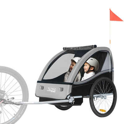 TIGGO Fahrradkinderanhänger Tiggo VS Kinderanhänger Fahrradanhänger für 1 oder 2 Kinder
