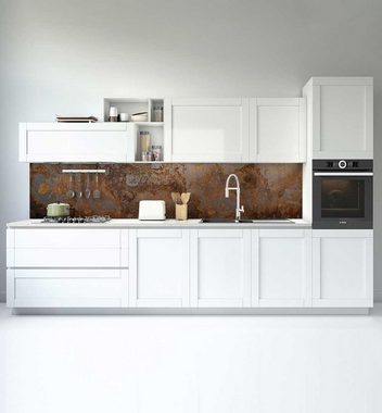 MyMaxxi Dekorationsfolie Küchenrückwand Rostige Fläche selbstklebend Spritzschutz Folie