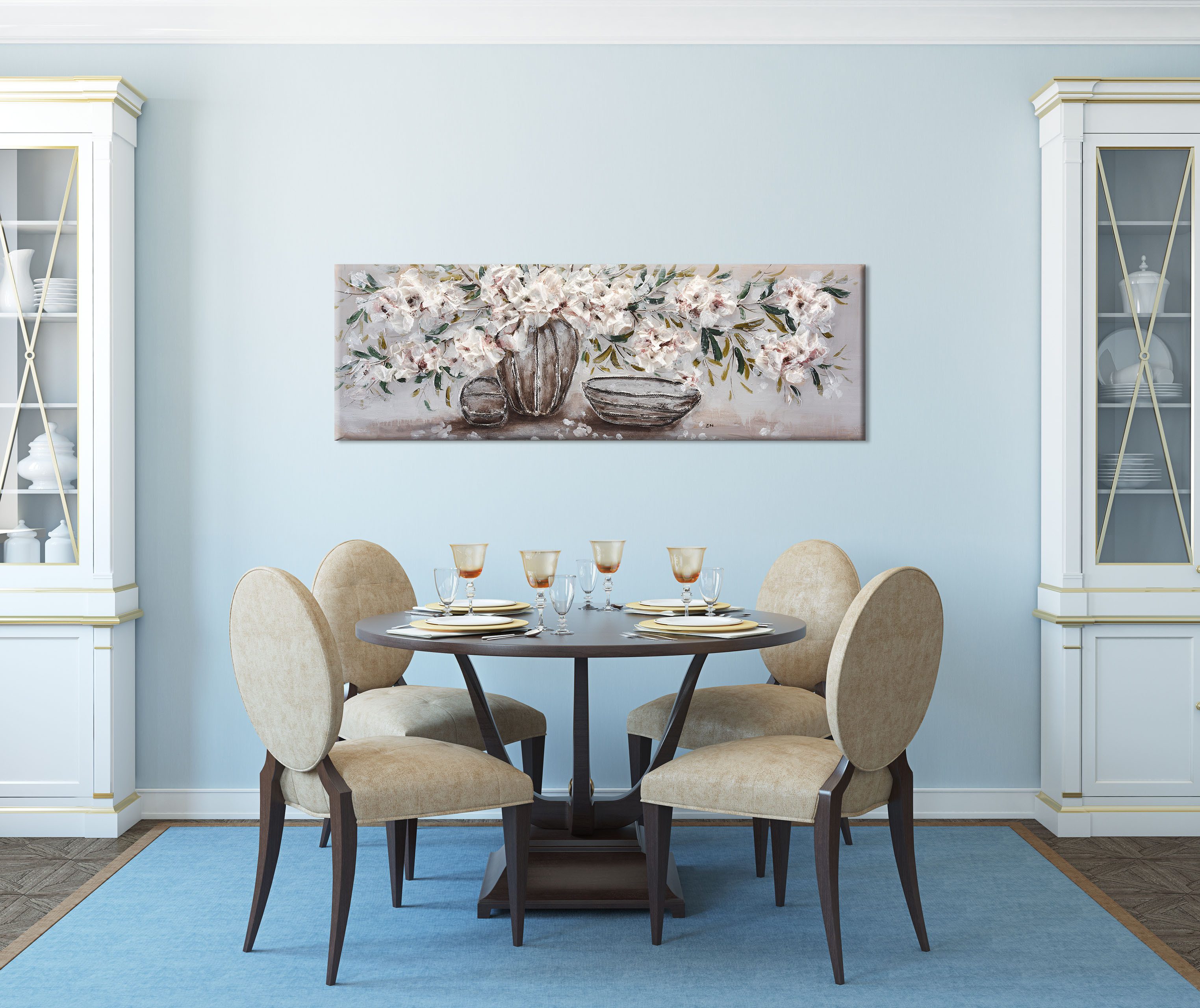 Bönninghoff Ölgemälde, Blumen, Blumenbilder, Pflanzen, Pflanzenbilder, Stillleben, Vasen, Vasen & Töpfe (1 St), jedes Bild ein Unikat