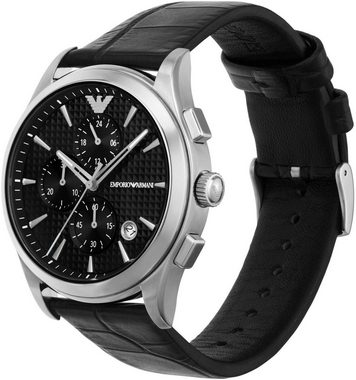 Emporio Armani Chronograph AR11530, Quarzuhr, Armbanduhr, Herren, Stoppfunktion, Datum, 12/24-Std.-Anzeige