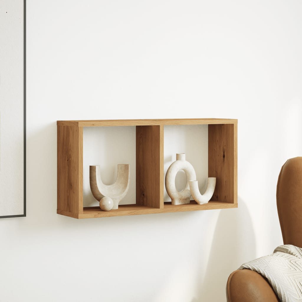 vidaXL Regal Wandschrank 60x16x30 cm Artisan-Eiche günstig online kaufen