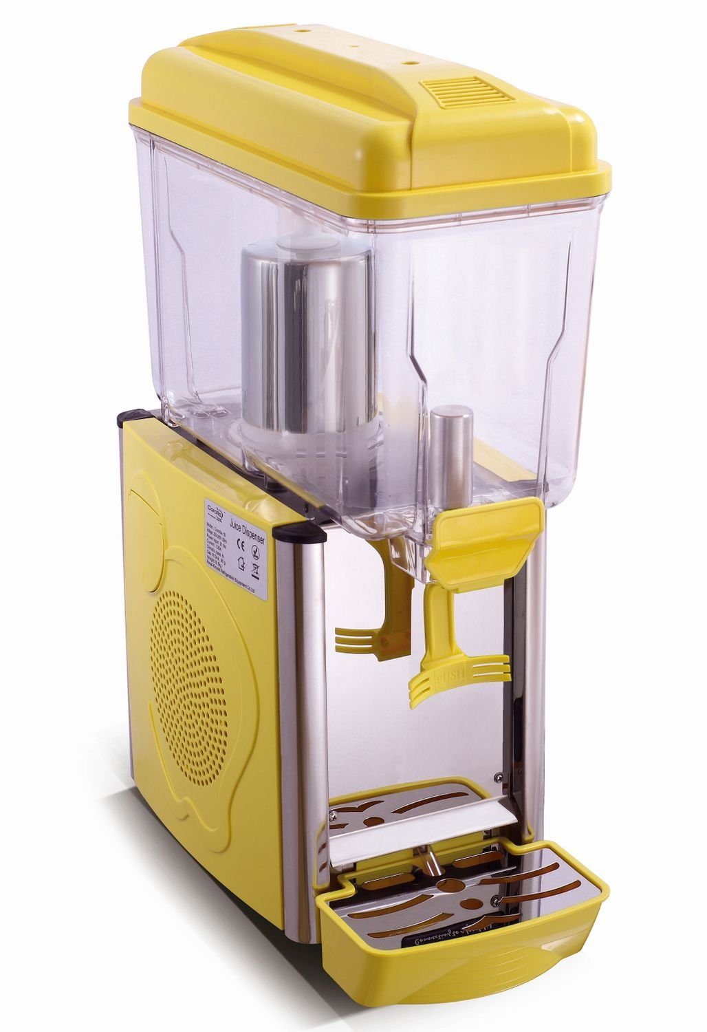 Saftspender, Dispenser, mit gelb Kühlung, Getränkespender Saro Einkochautomat 1G Kaltgetränke