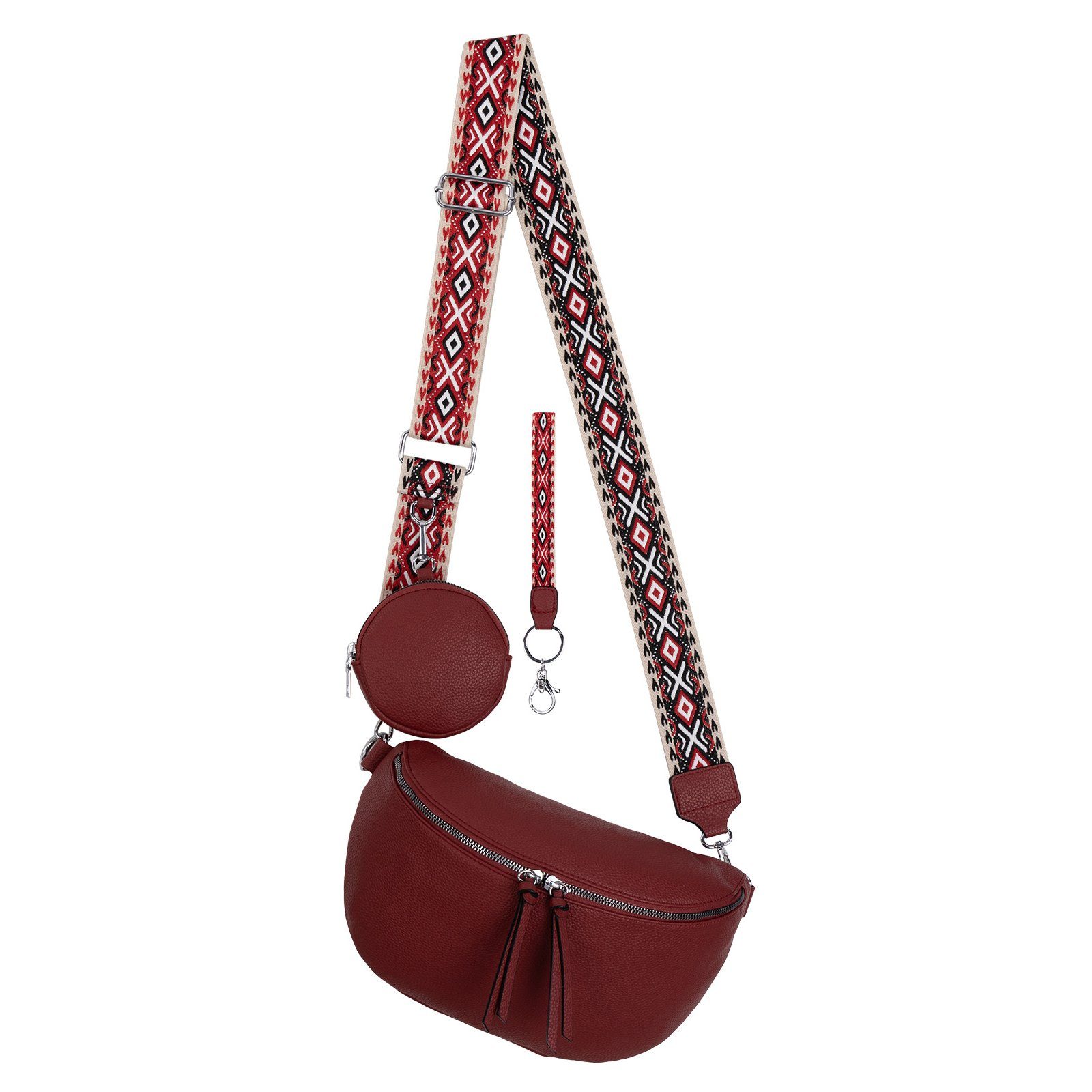 EAAKIE Gürteltasche Bauchtasche Umhängetasche Crossbody-Bag Kunstleder Ital günstig online kaufen