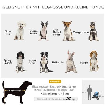 PawHut Hundebuggy Hundewagen, (1-tlg), BxLxH: 58 x 111 x 107 cm