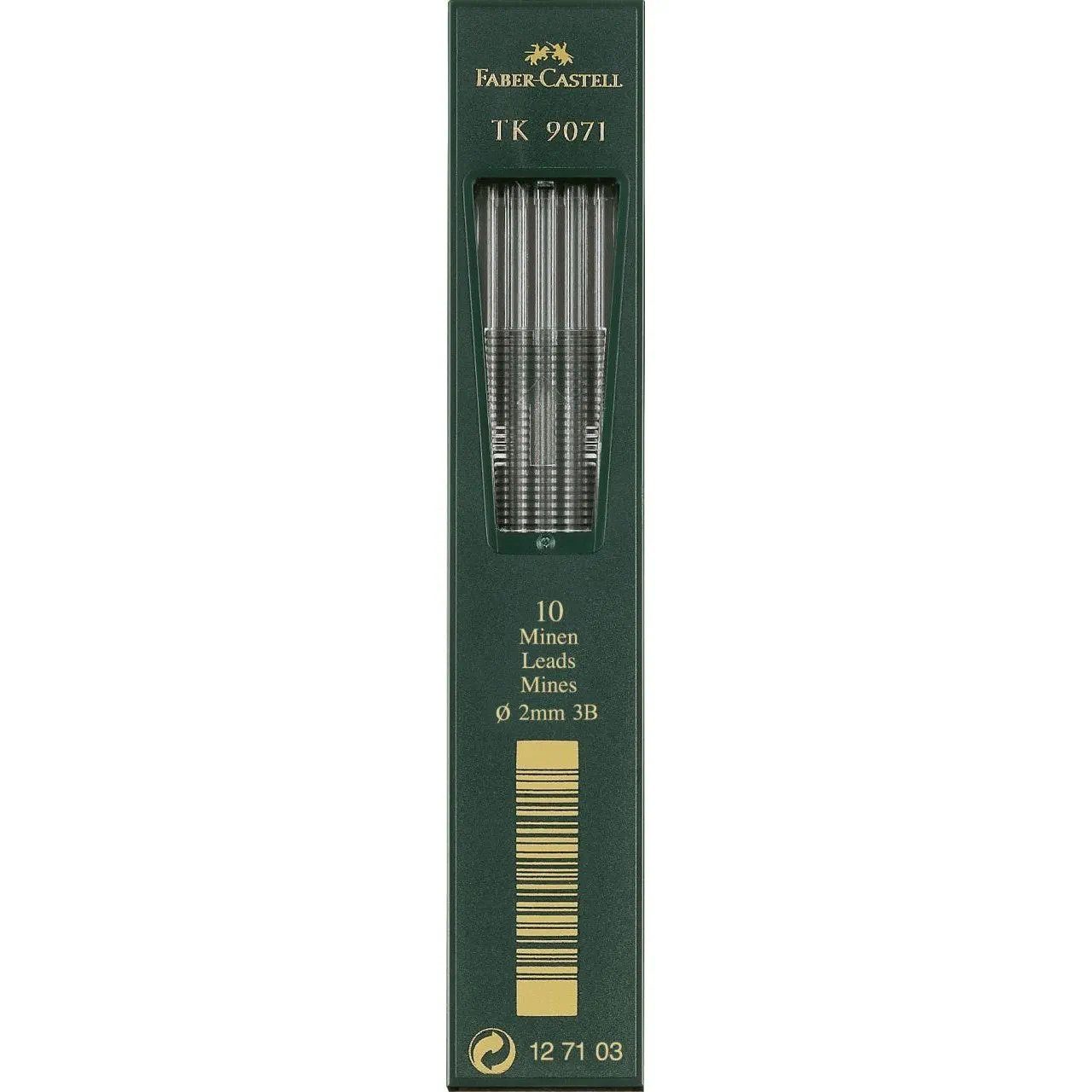 Faber-Castell Ersatzmine FABER-CASTELL TK-Minen 9071, tiefschwarz, Härtegrad: 3B